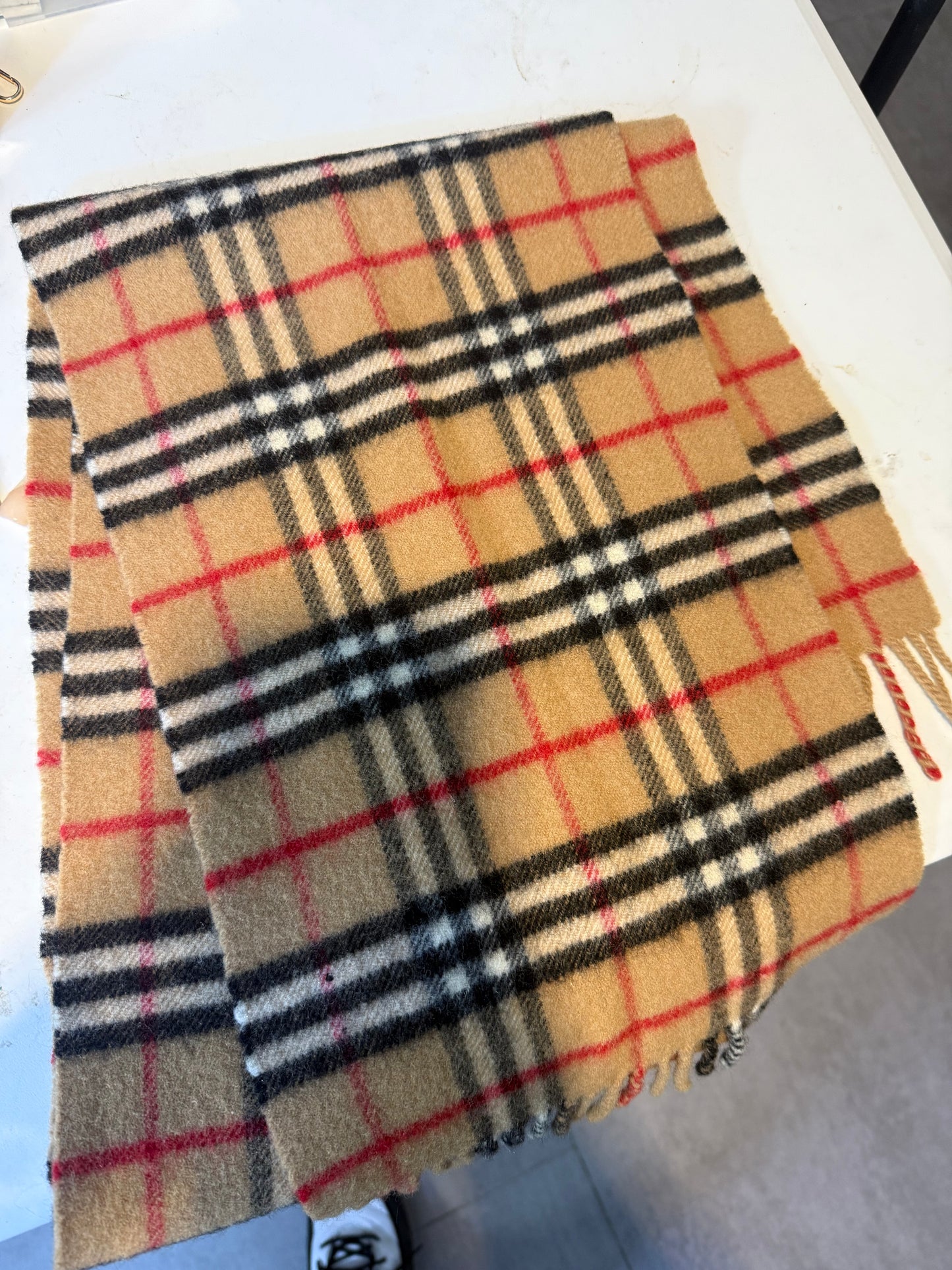 Burberry Nova Check 100% Lambswool Scarf