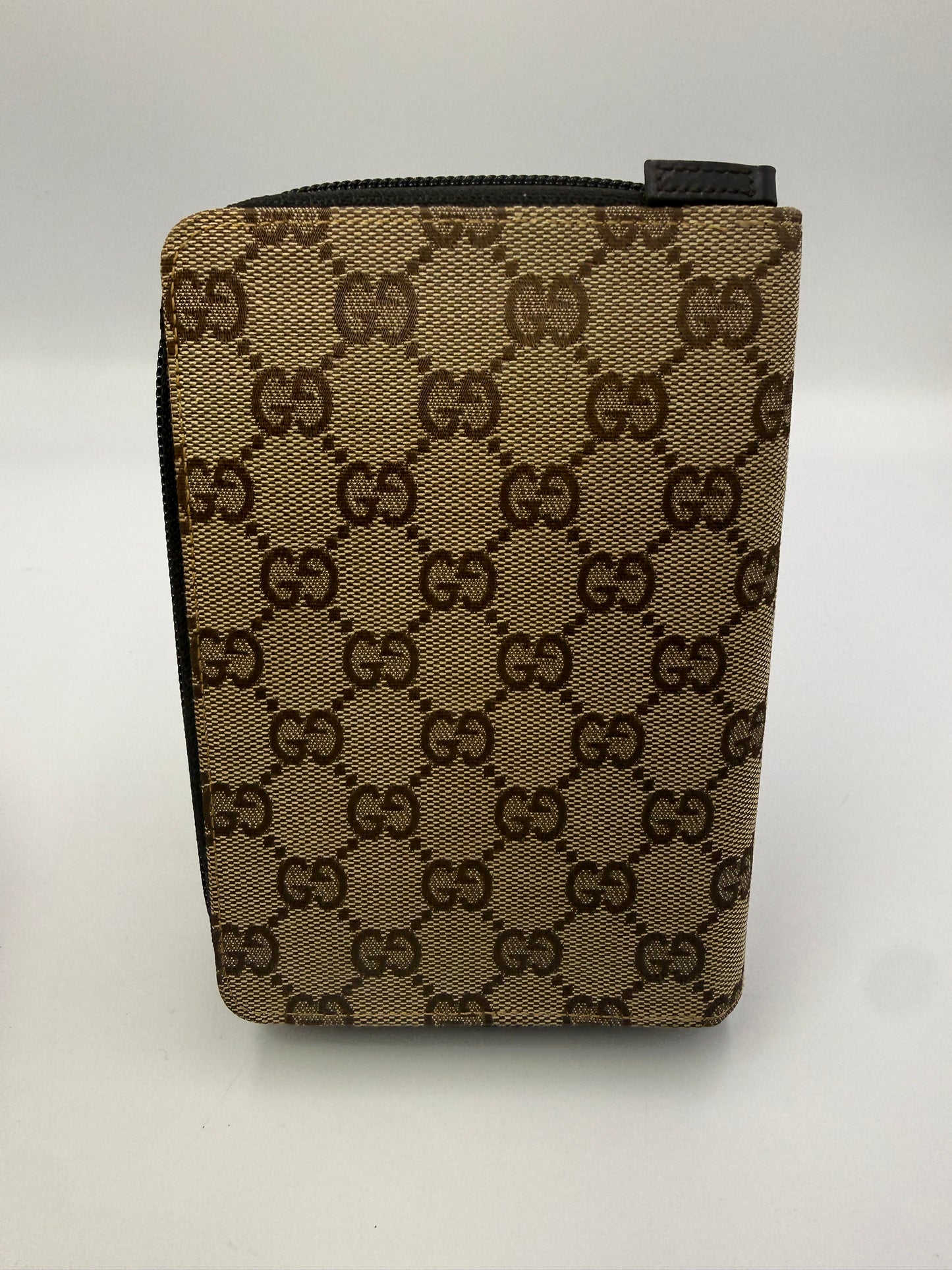 Gucci Guccissima Canvas Beige 3 in 1 Agenda Organizer Wallet with Box