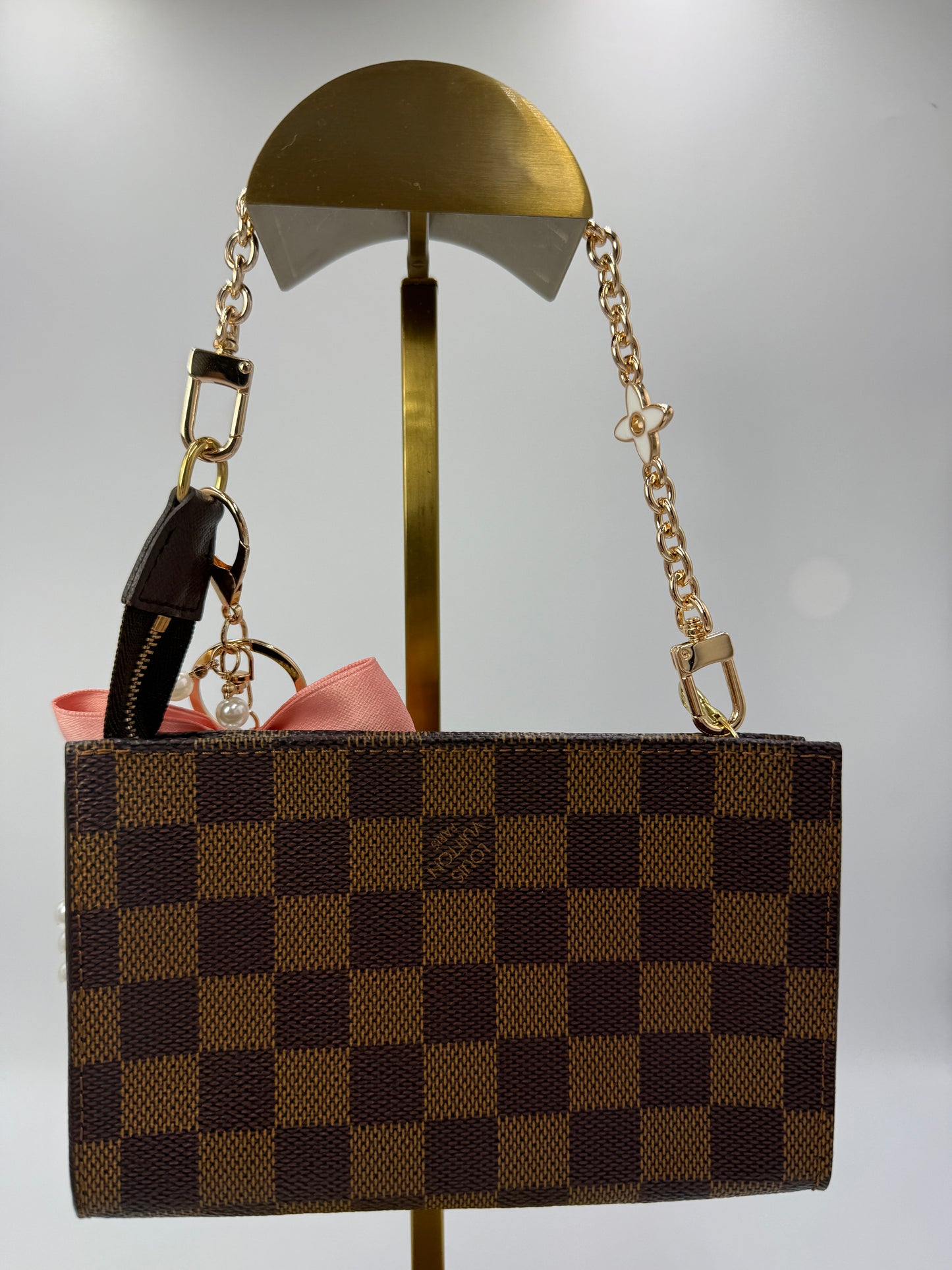 Louis Vuitton Damier Ebene Canvas Bucket Pochette 17 cm SP1011