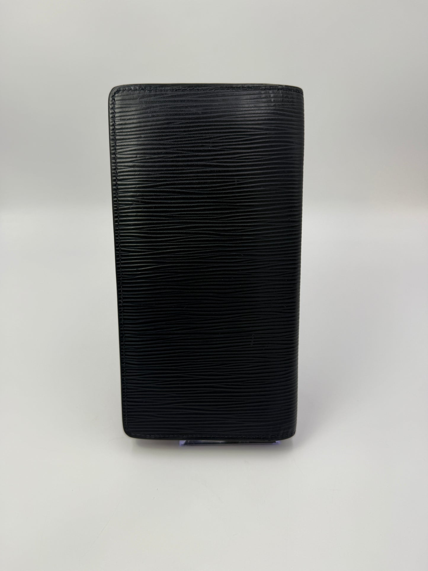 Louis Vuitton Damier Graphite Blue Epi Leather Stripe Brazza Wallet TA4280