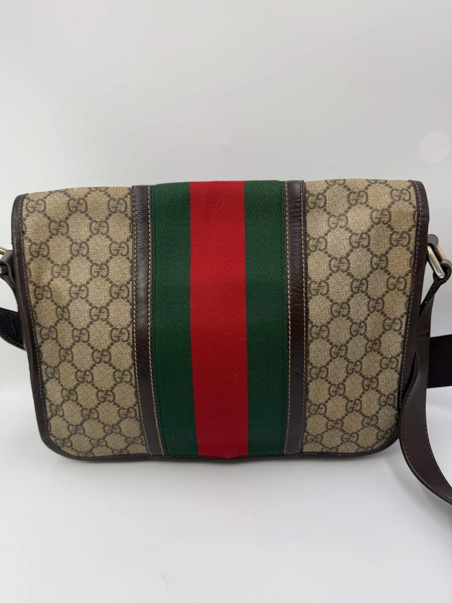 Gucci Guccissima Supreme Coated Canvas Sherry Messenger Bag