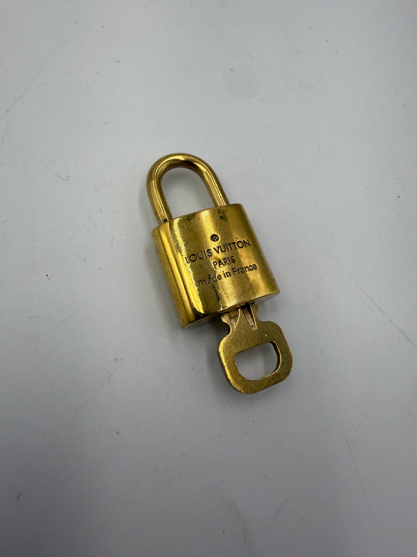 Louis Vuitton Gold Tone Brass Lock and Key Random Number..