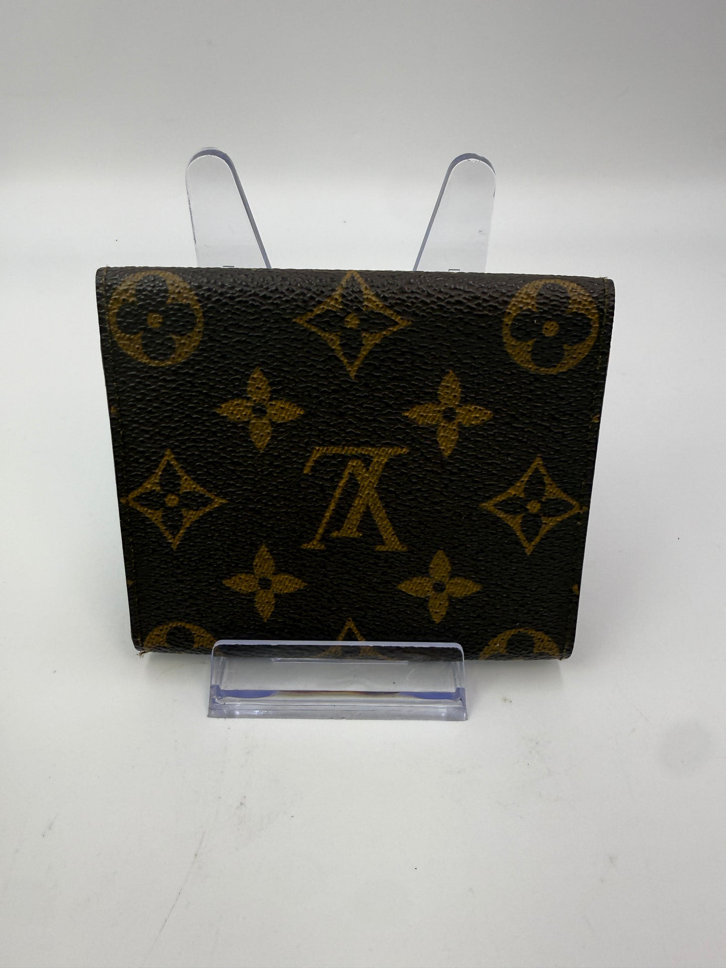 Louis Vuitton RARE Monogram Coated Canvas Trifold Card Holder 892FO
