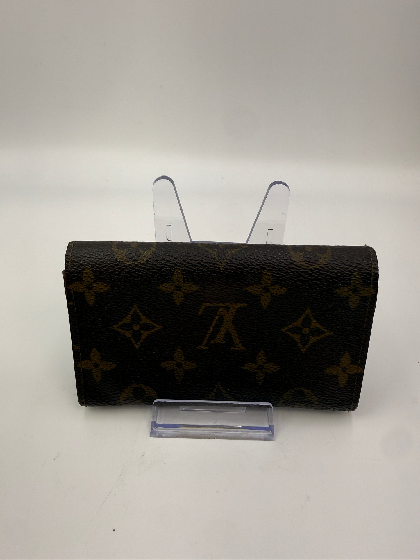 Louis Vuitton Monogram Coated Canvas Compact Sarah Wallet CA0913