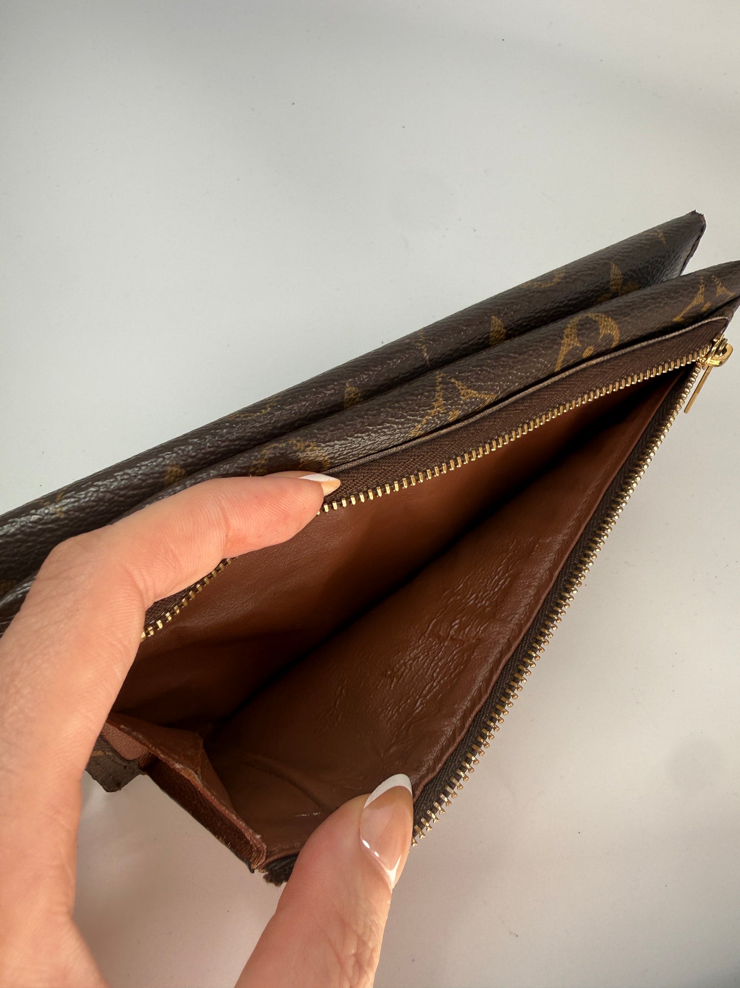 Louis Vuitton Monogram Coated Canvas Envelope Origami Wallet TR4151