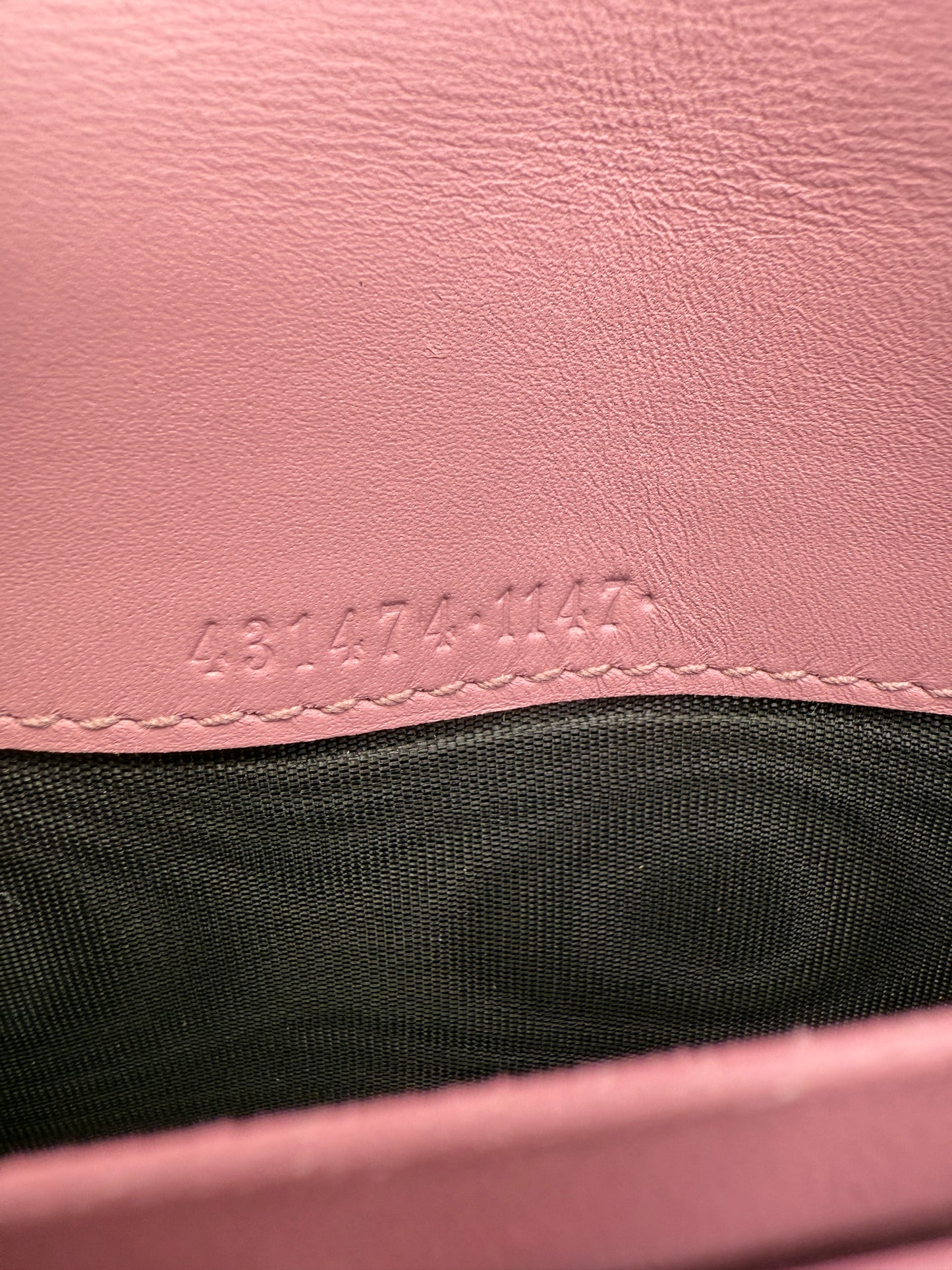 Gucci Supreme Coated Canvas Pink Pearl Long Wallet