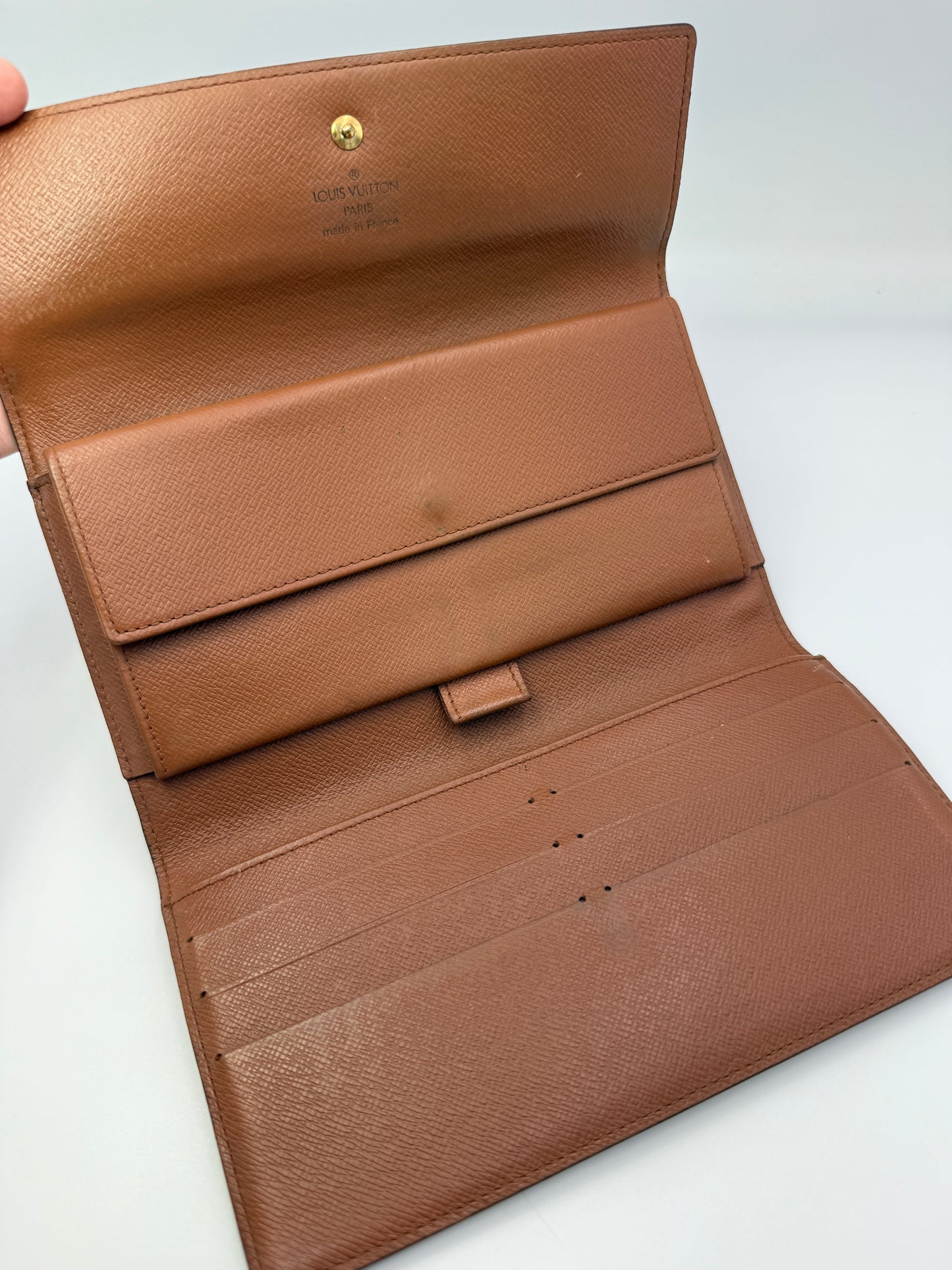 Louis Vuitton Monogram Coated Canvas International Wallet TH0938