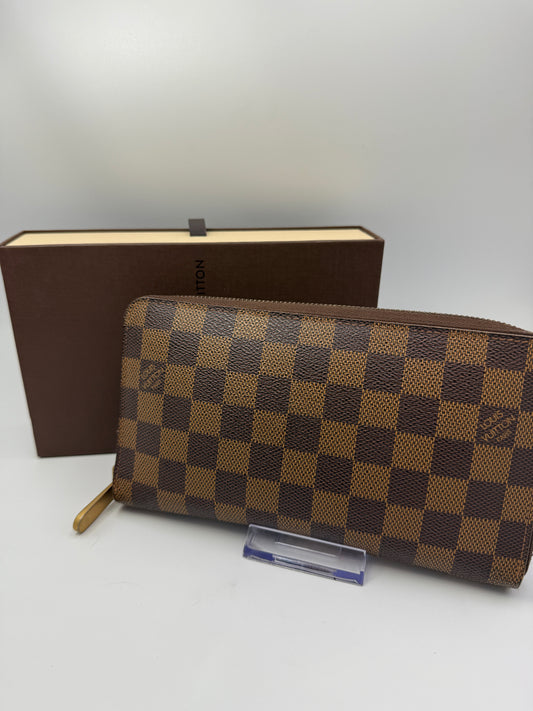 Louis Vuitton Damier Ebene Oversized Zippy Organizer CA4018