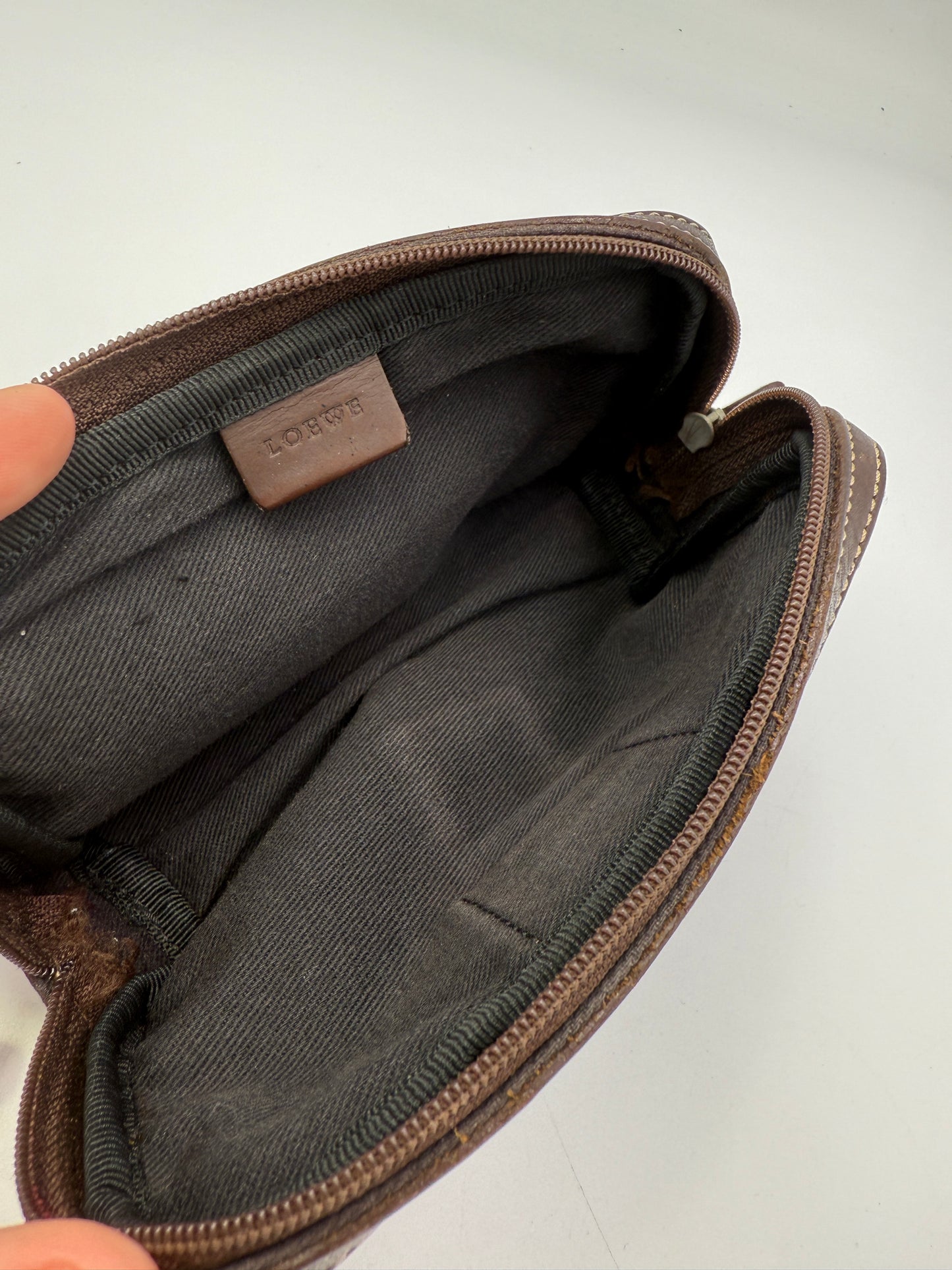 Loewe Denim Anagram Compact Pouch