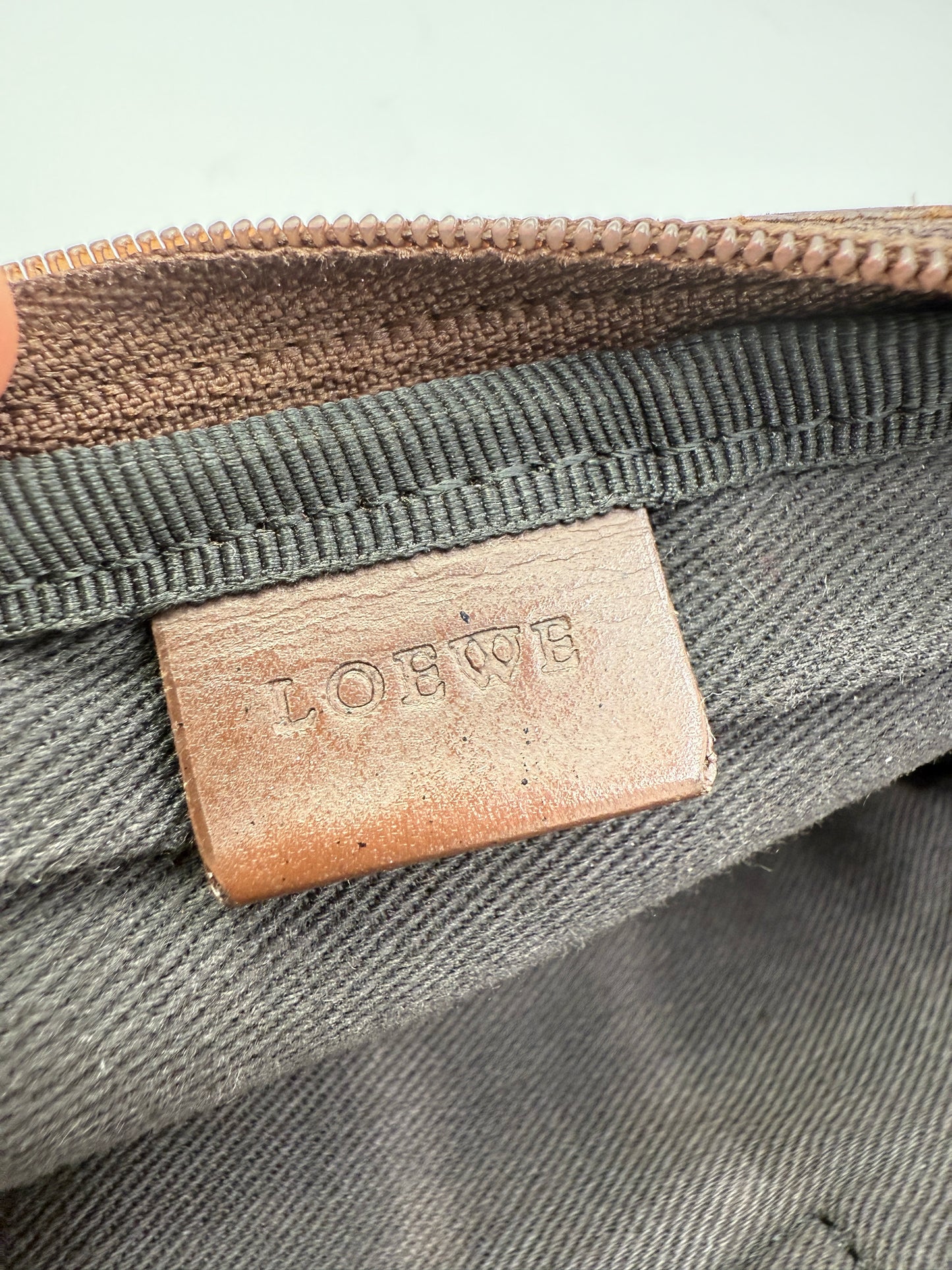 Loewe Denim Anagram Compact Pouch