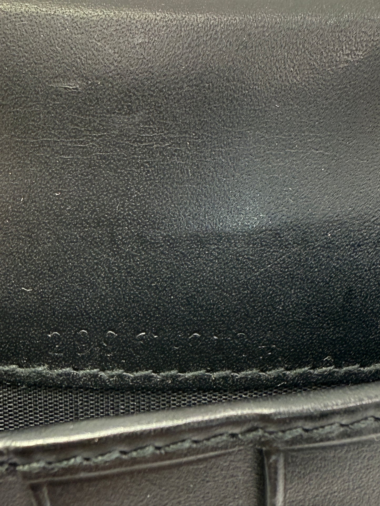 Gucci Black Canvas Guccissima Jackie Piston Agenda MM