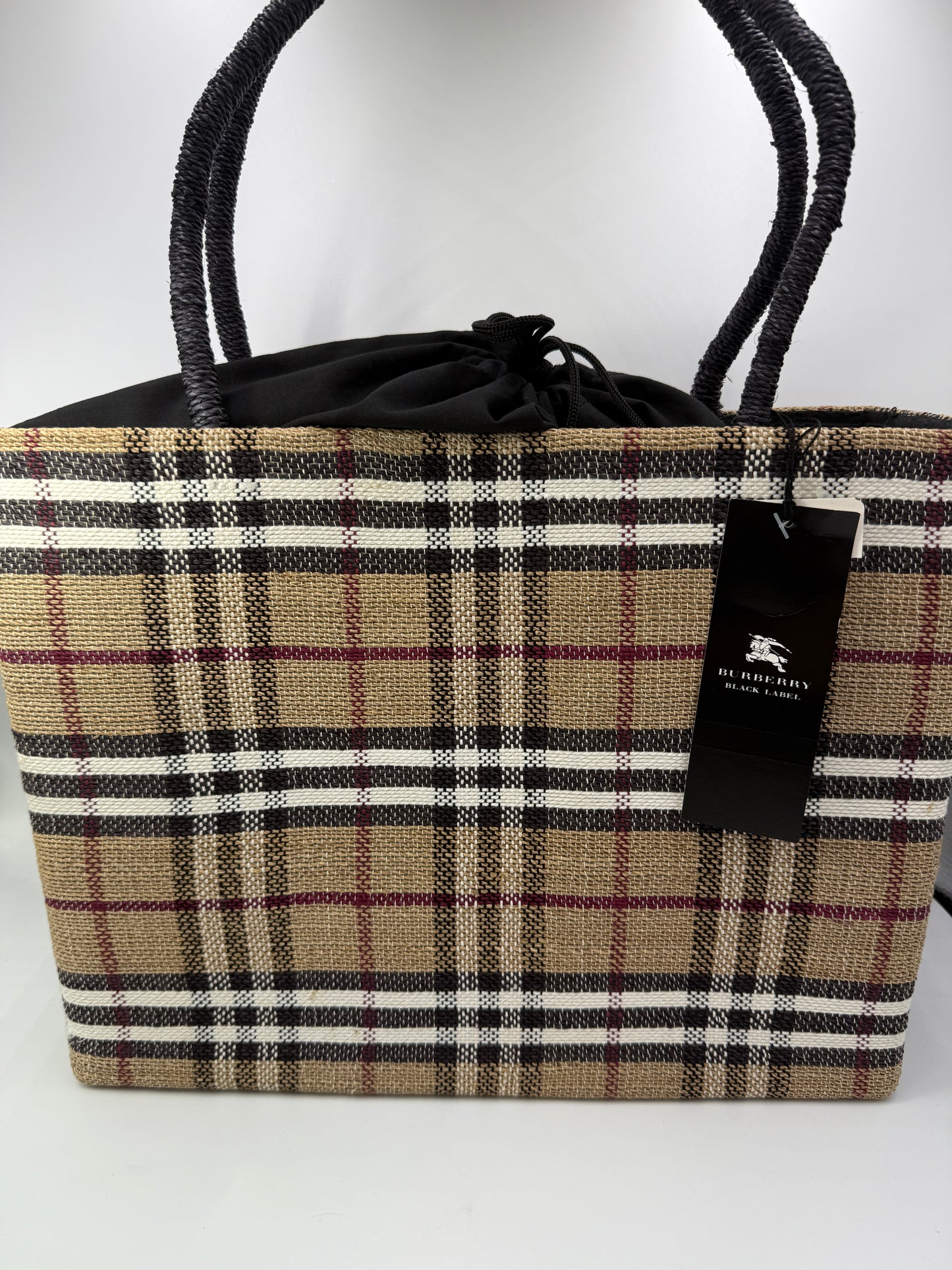 Burberry Black Label Nova Check Structured Tote