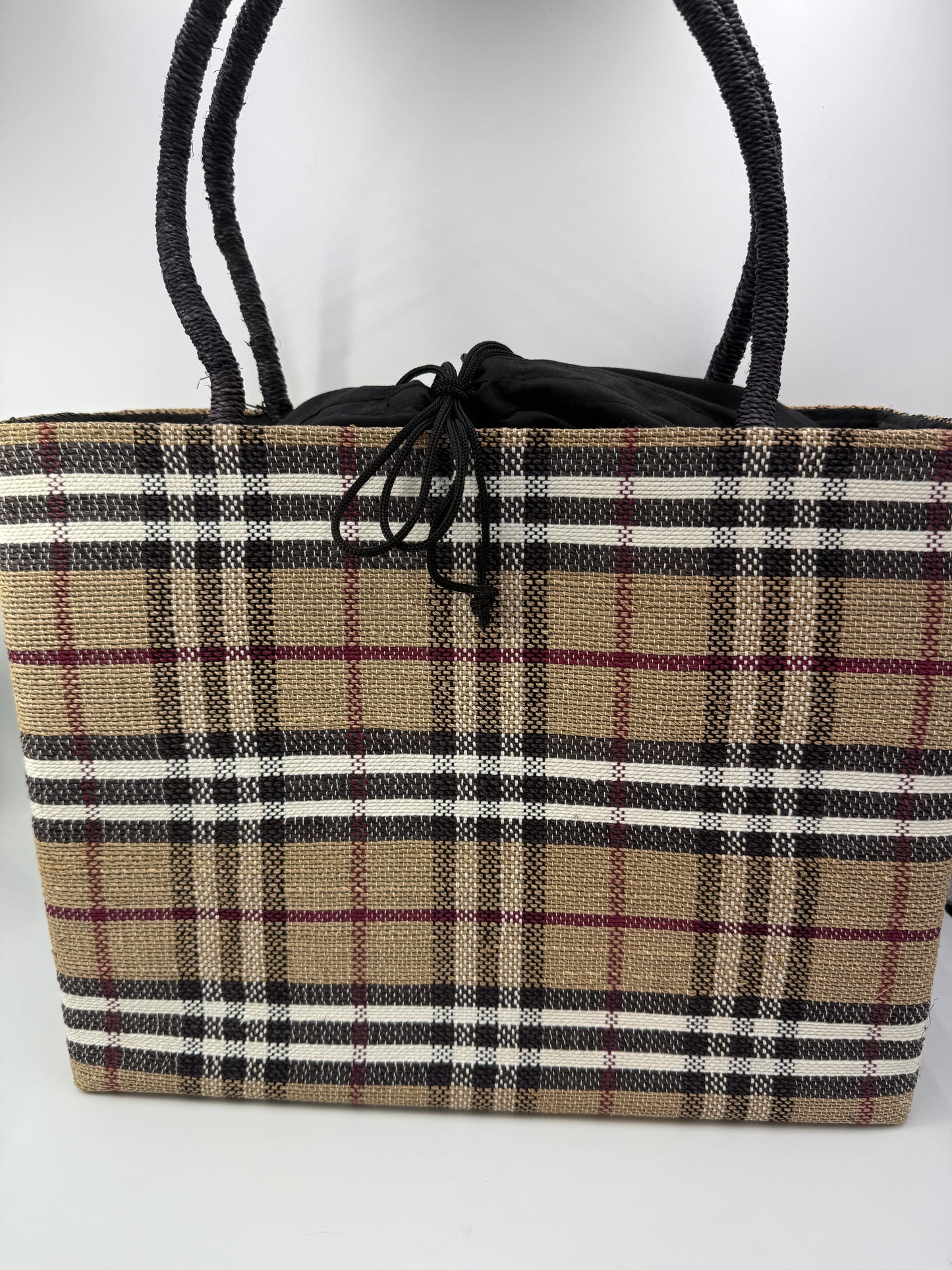 Burberry Black Label Nova Check Structured Tote