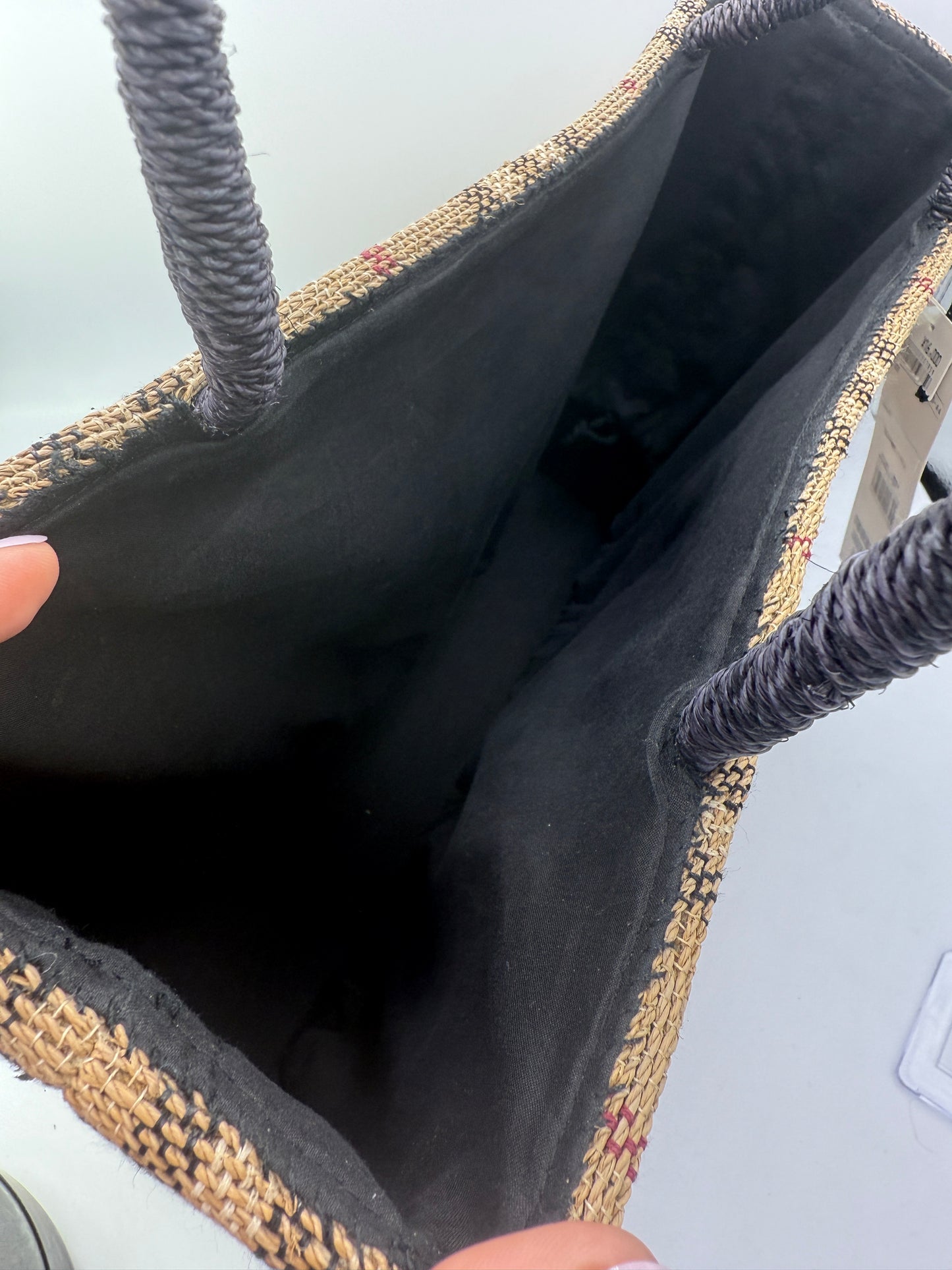 Burberry Black Label Nova Check Structured Tote