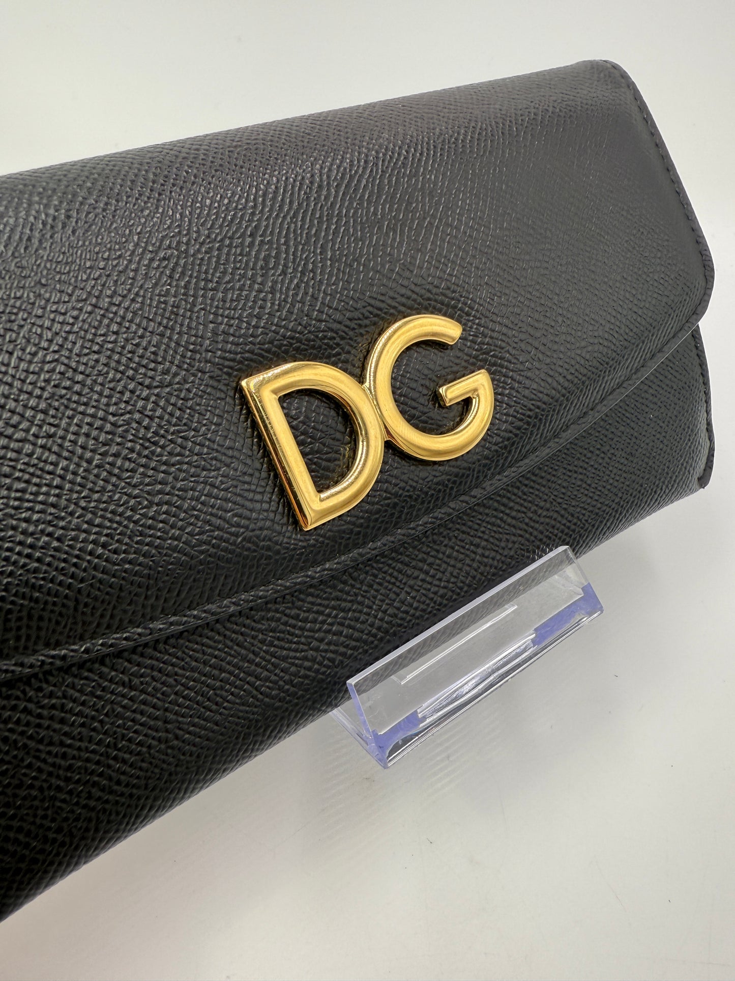 Dolce & Gabanna Black Long Wallet 3 Piece Set