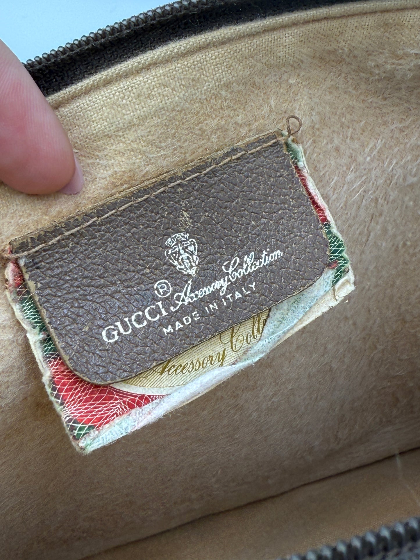 Gucci Vintage Supreme Coated Canvas Toiletry 30 cm