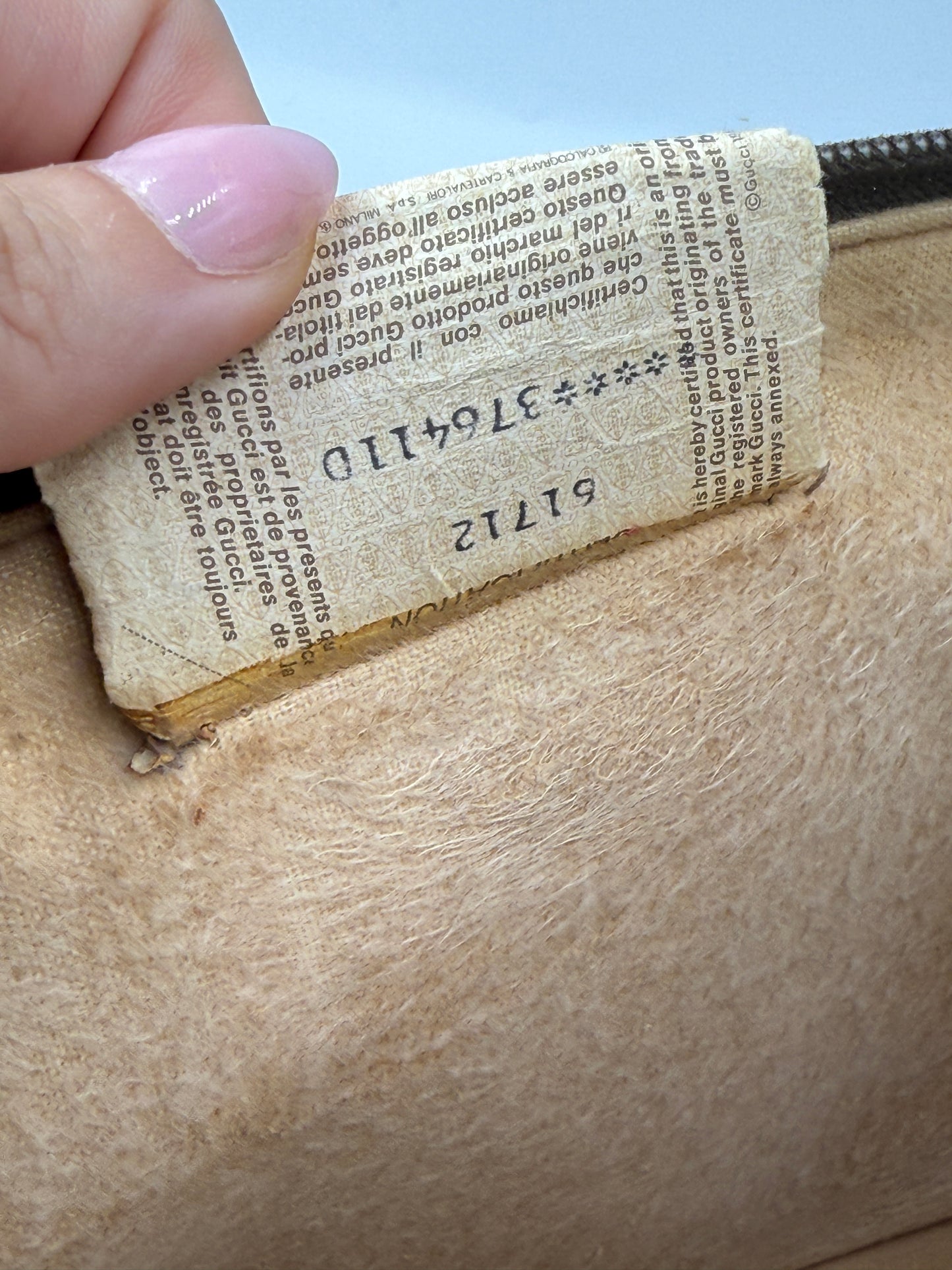 Gucci Vintage Supreme Coated Canvas Toiletry 30 cm