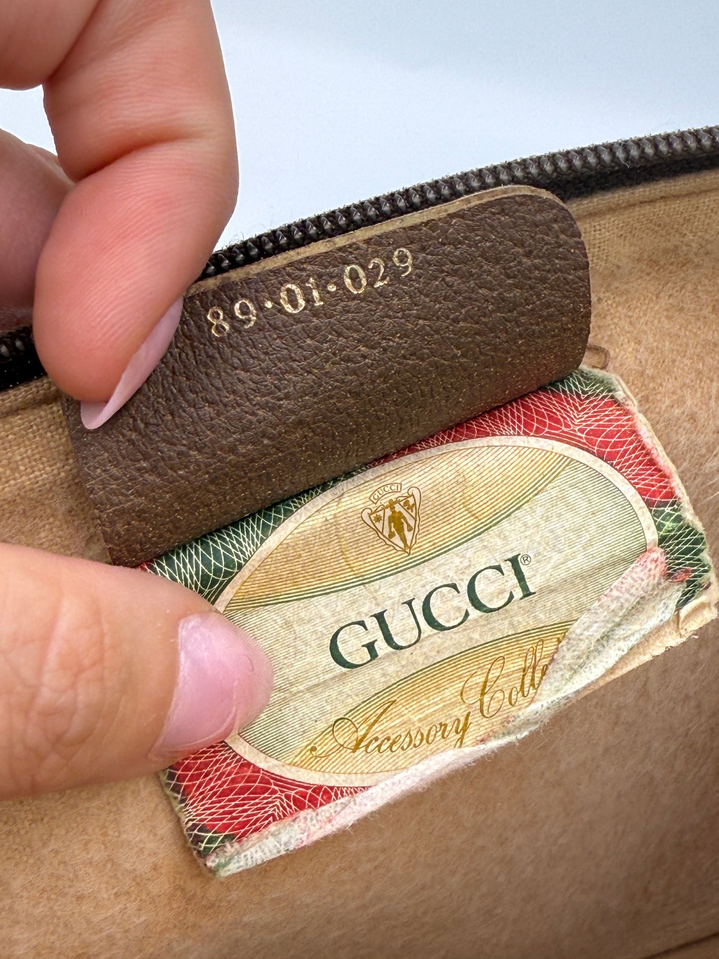 Gucci Vintage Supreme Coated Canvas Toiletry 30 cm