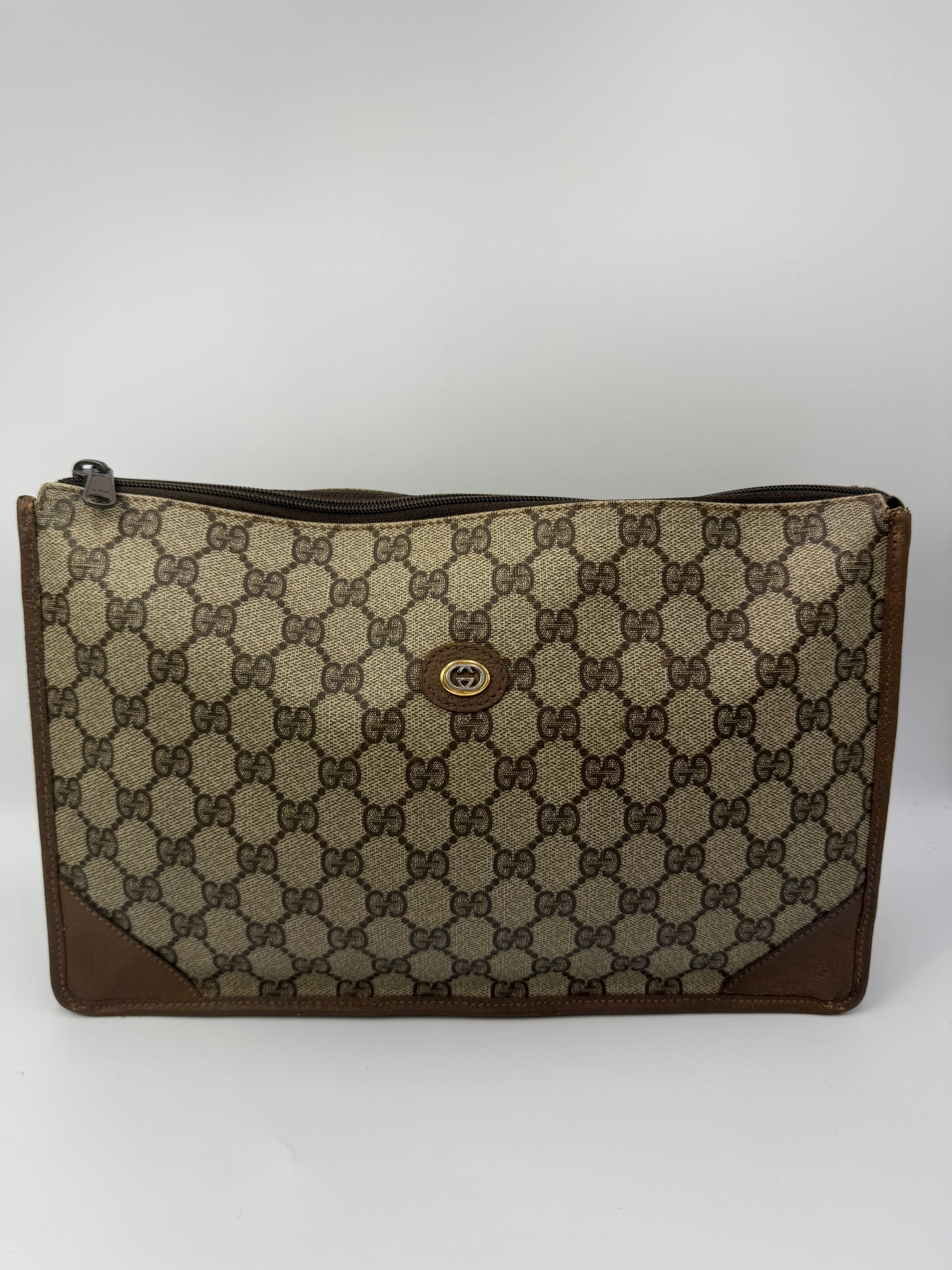 Gucci Vintage Supreme Coated Canvas Toiletry 30 cm
