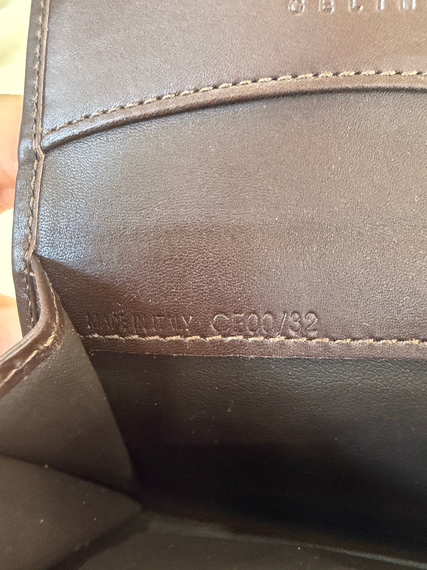 Celine Macadam Triomphe Coated Canvas Compact Wallet Card Holder