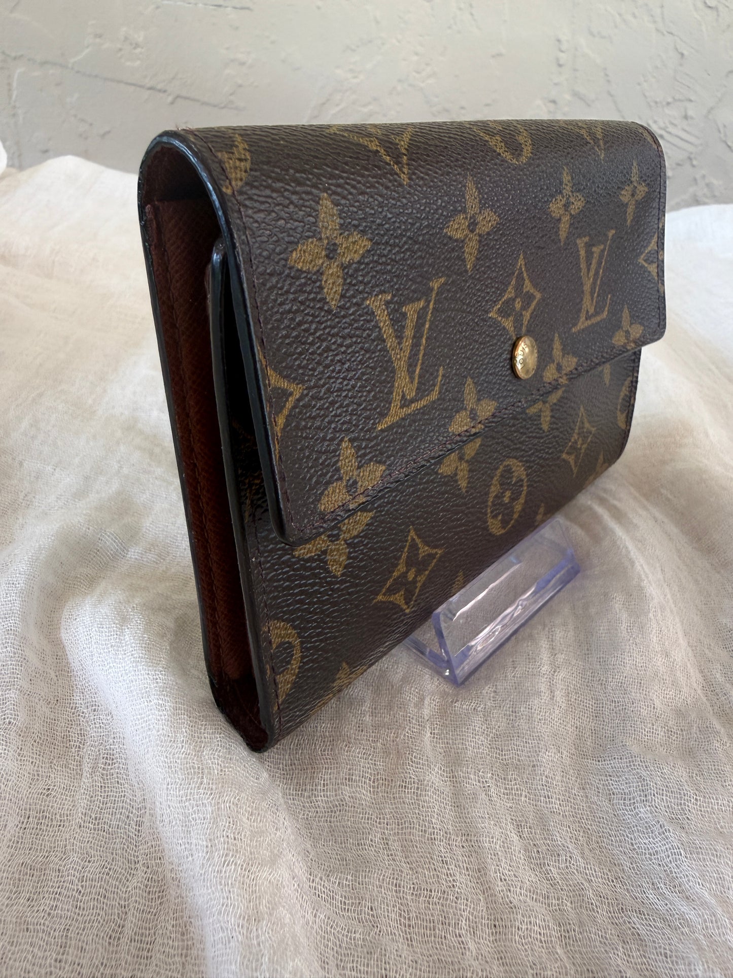 Louis Vuitton Monogram Coated Canvas Compact Trifold Wallet SD0061
