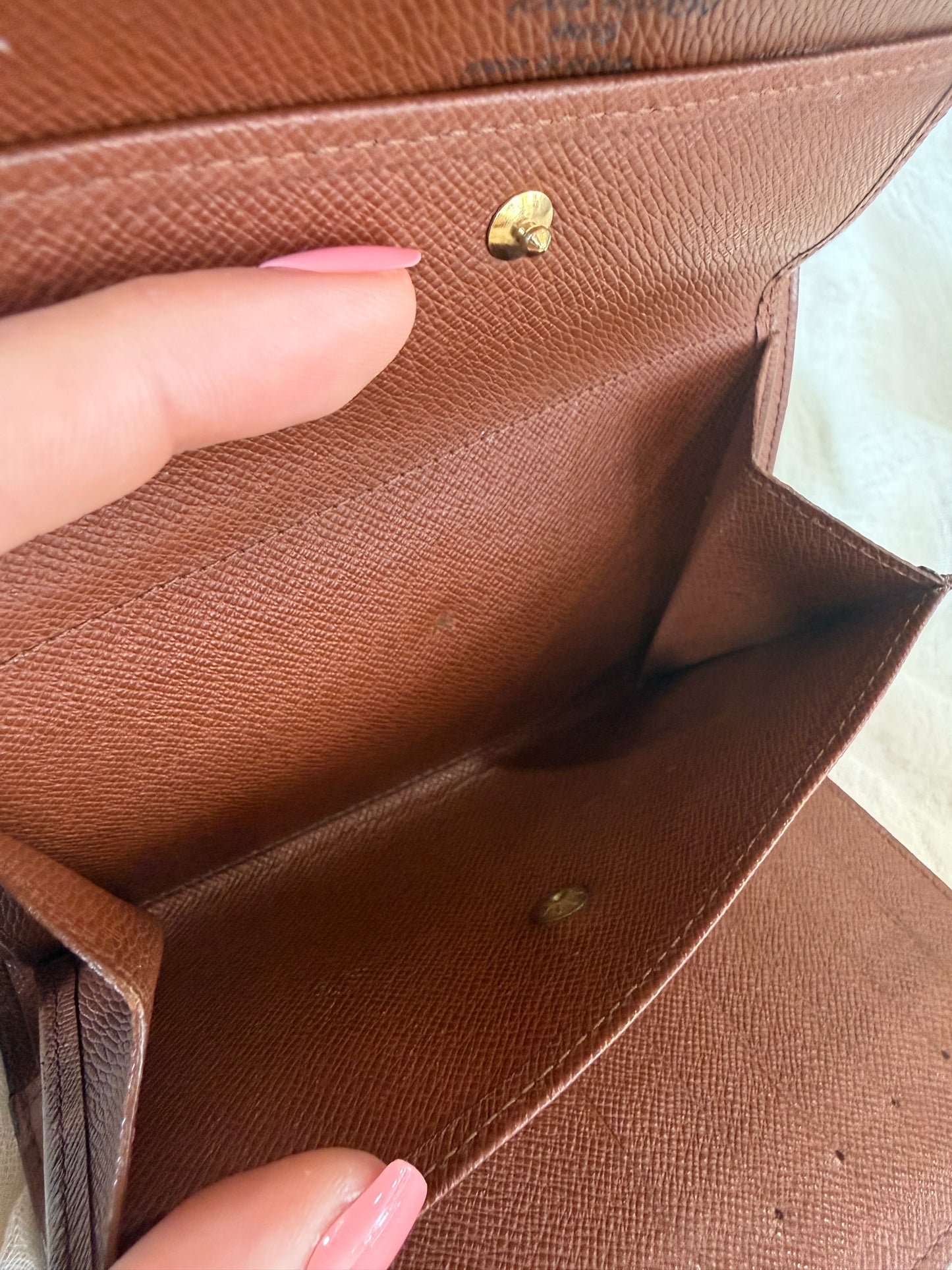 Louis Vuitton Monogram Coated Canvas Compact Trifold Wallet SD0061