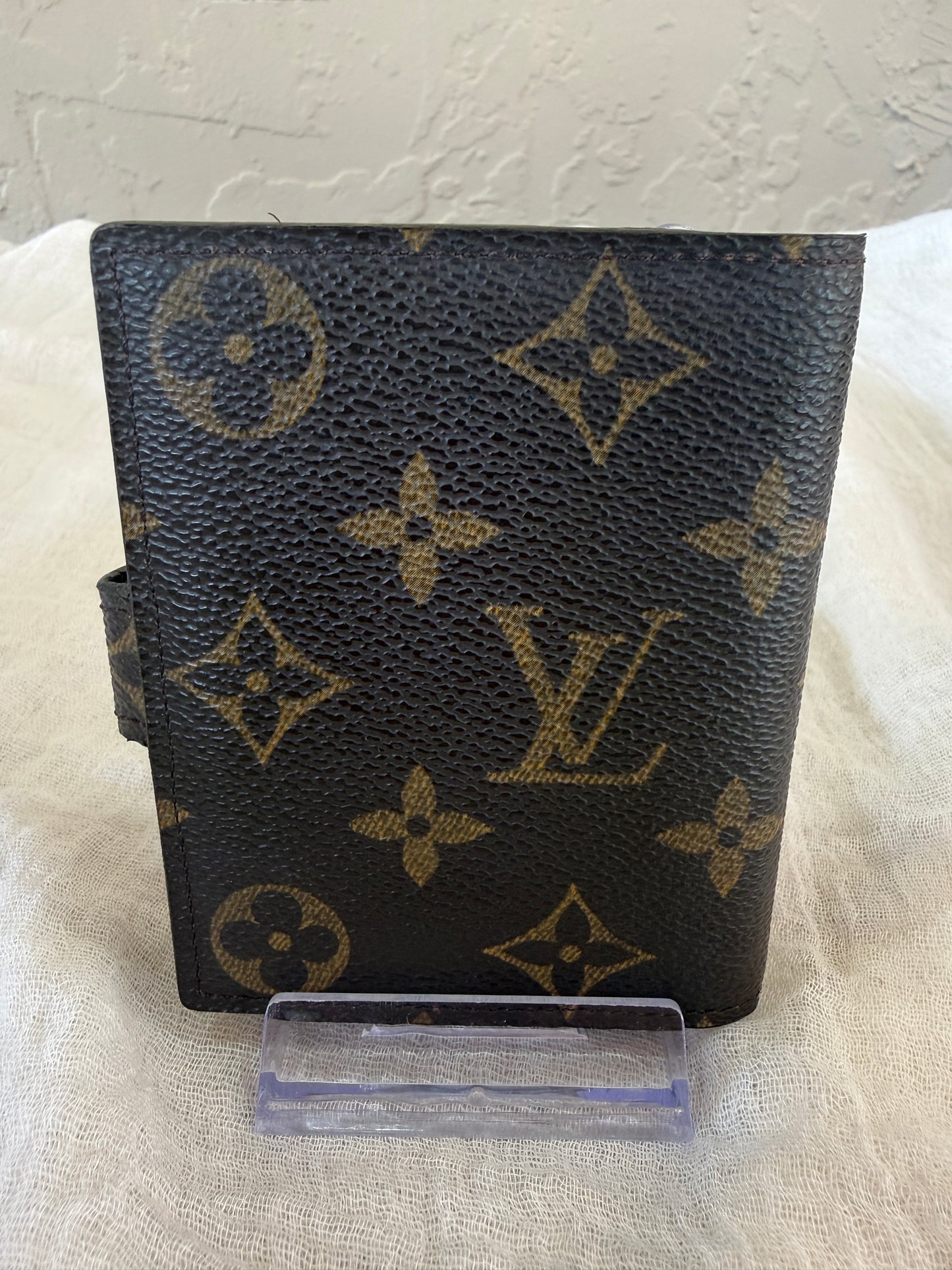 Louis Vuitton Monogram Coated Canvas Card Holder Mini Agenda Cover TH0063