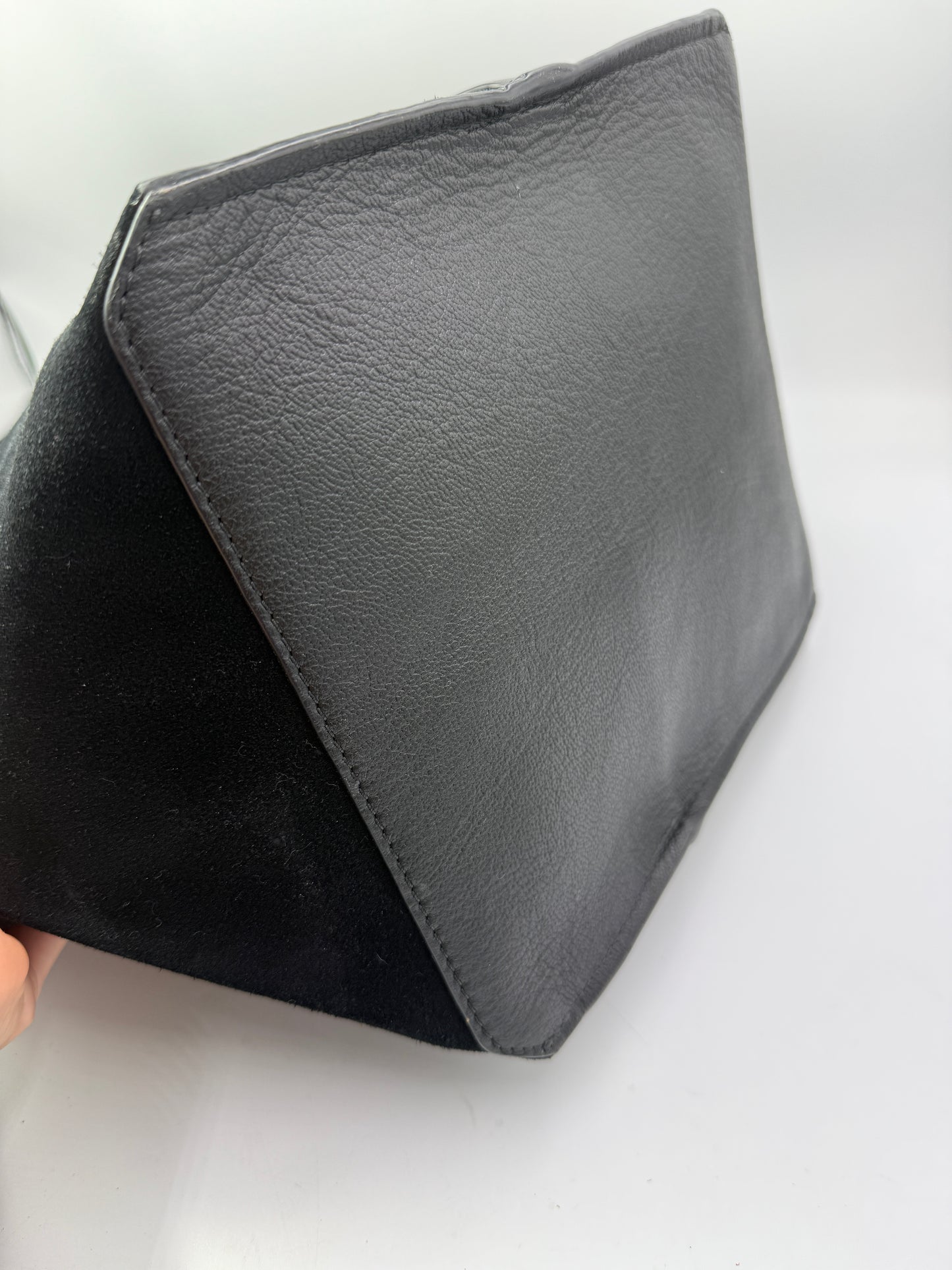 Chloe Black Suede Leather Shoulder Bag Tote