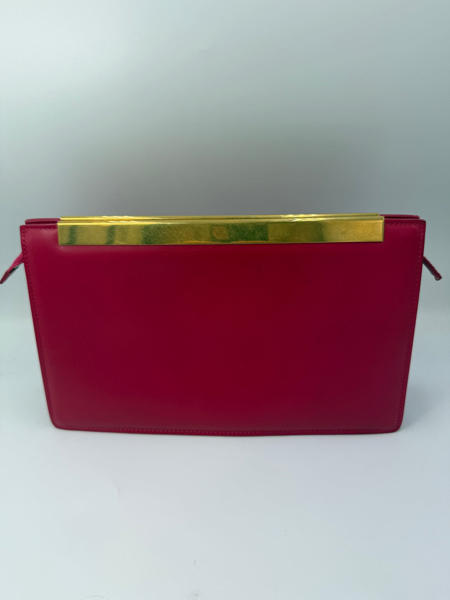 Yves Saint Laurent Hot Pink Clutch w Dust Bag