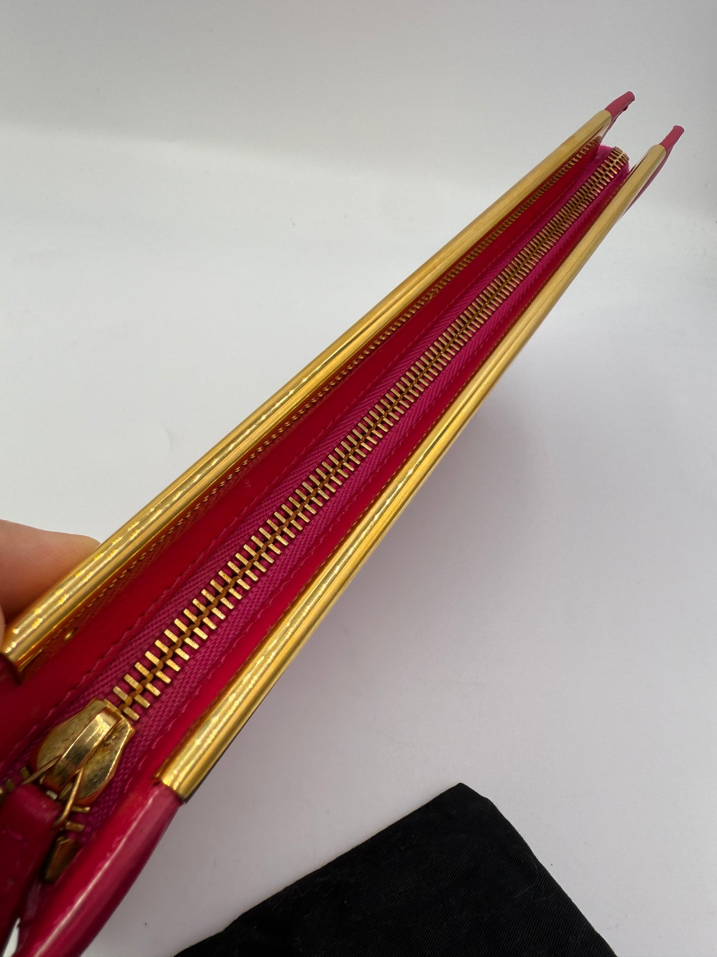 Yves Saint Laurent Hot Pink Clutch w Dust Bag