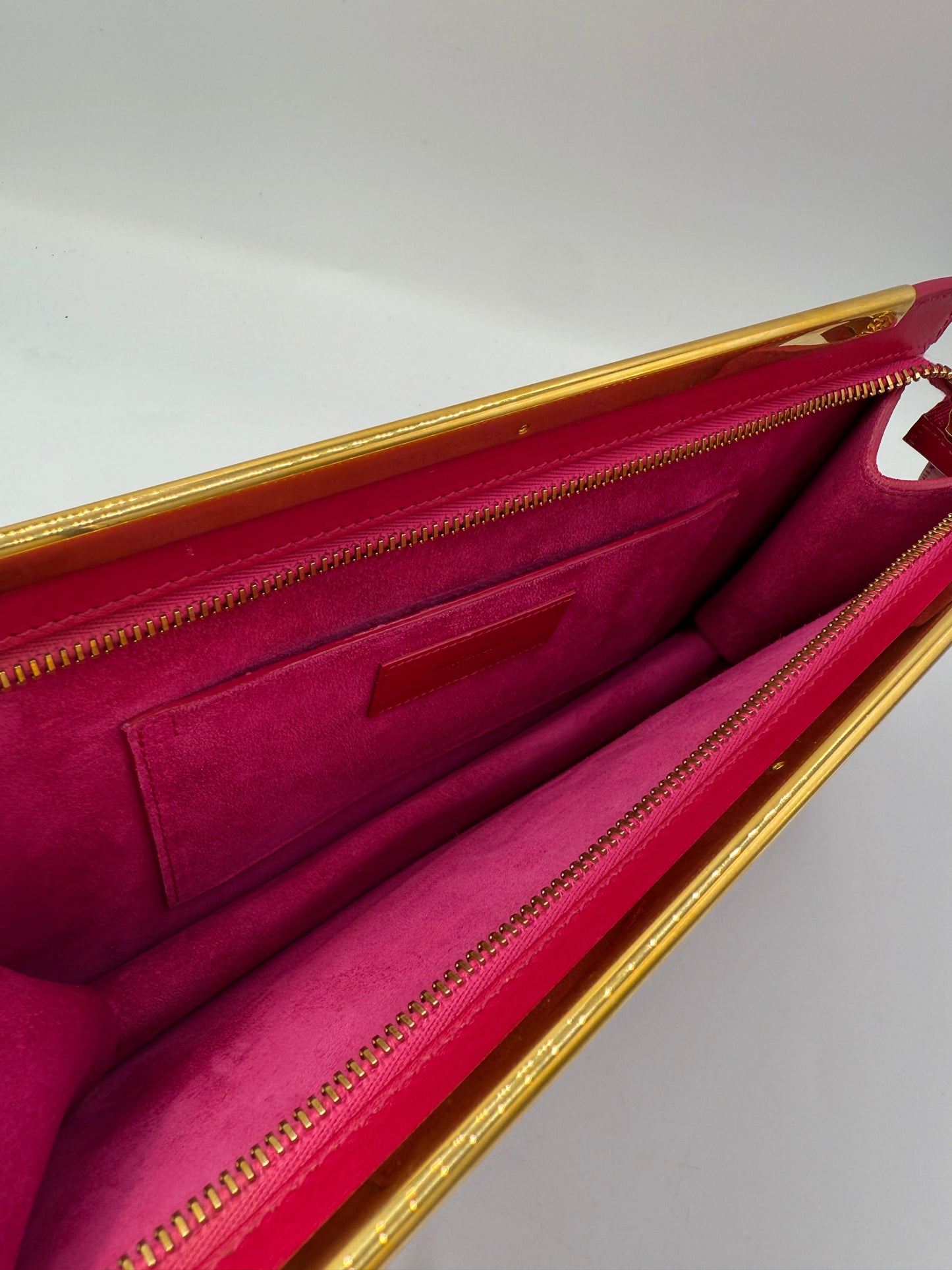 Yves Saint Laurent Hot Pink Clutch w Dust Bag