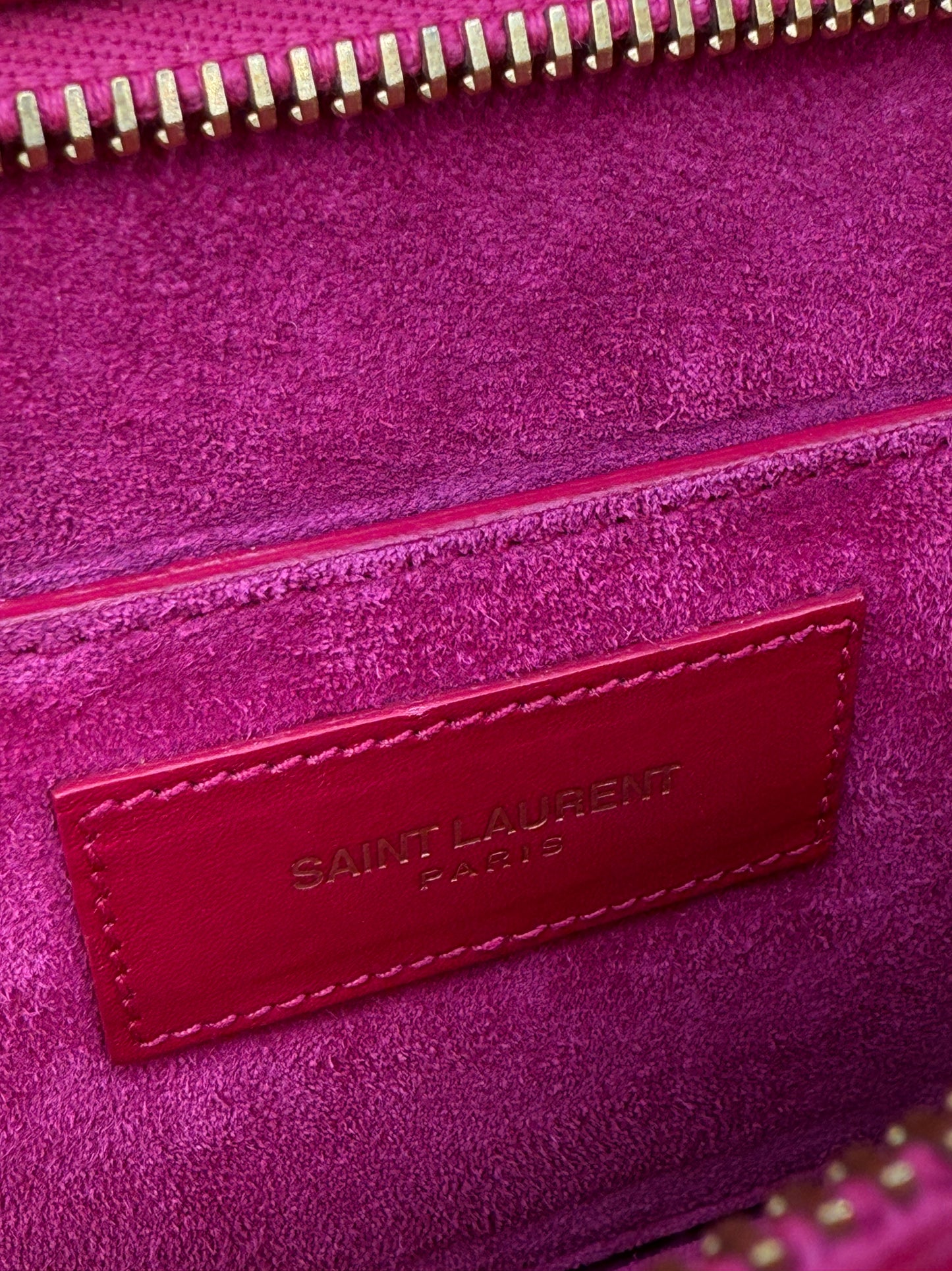 Yves Saint Laurent Hot Pink Clutch w Dust Bag
