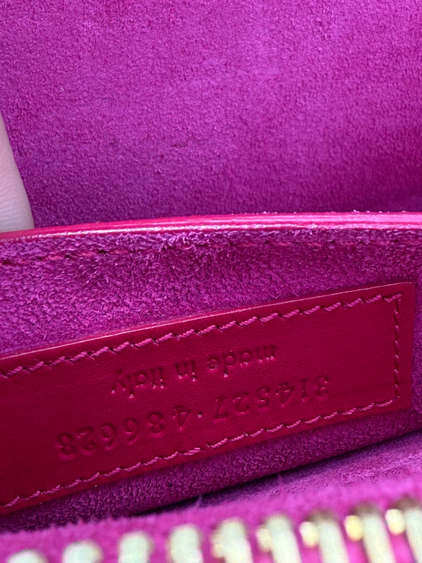 Yves Saint Laurent Hot Pink Clutch w Dust Bag