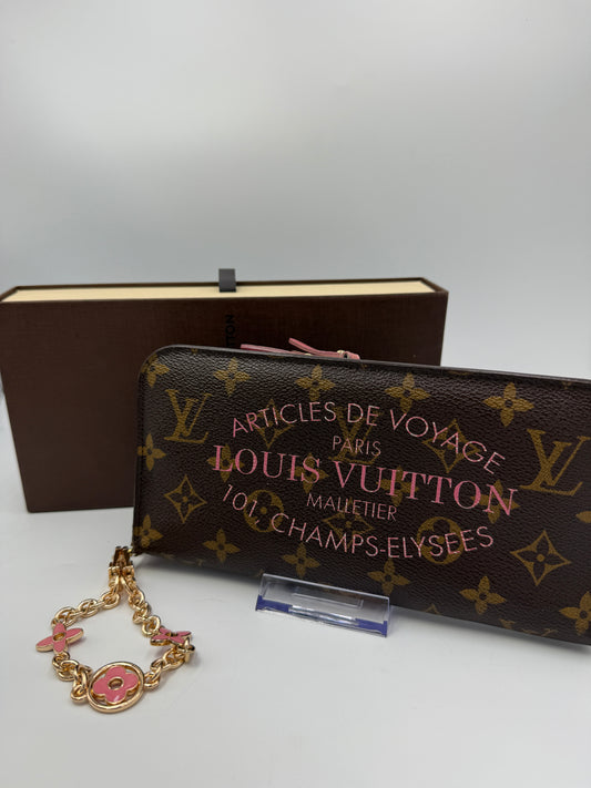 Limited Edition Louis Vuitton Articles De Voyage Rose Ikat Insolite Wallet CA1113