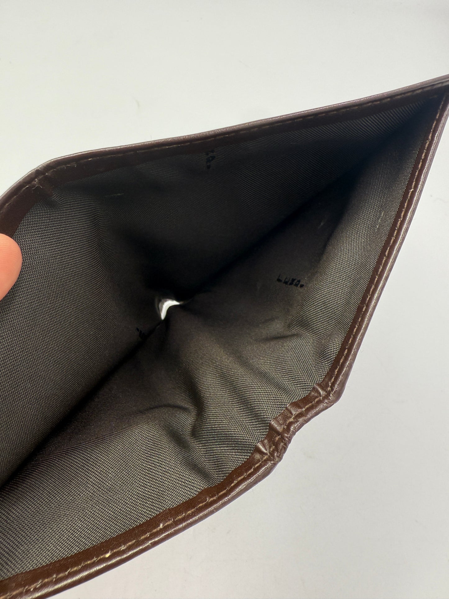 Fendi Canvas Zucca Black and Brown Bifold Wallet