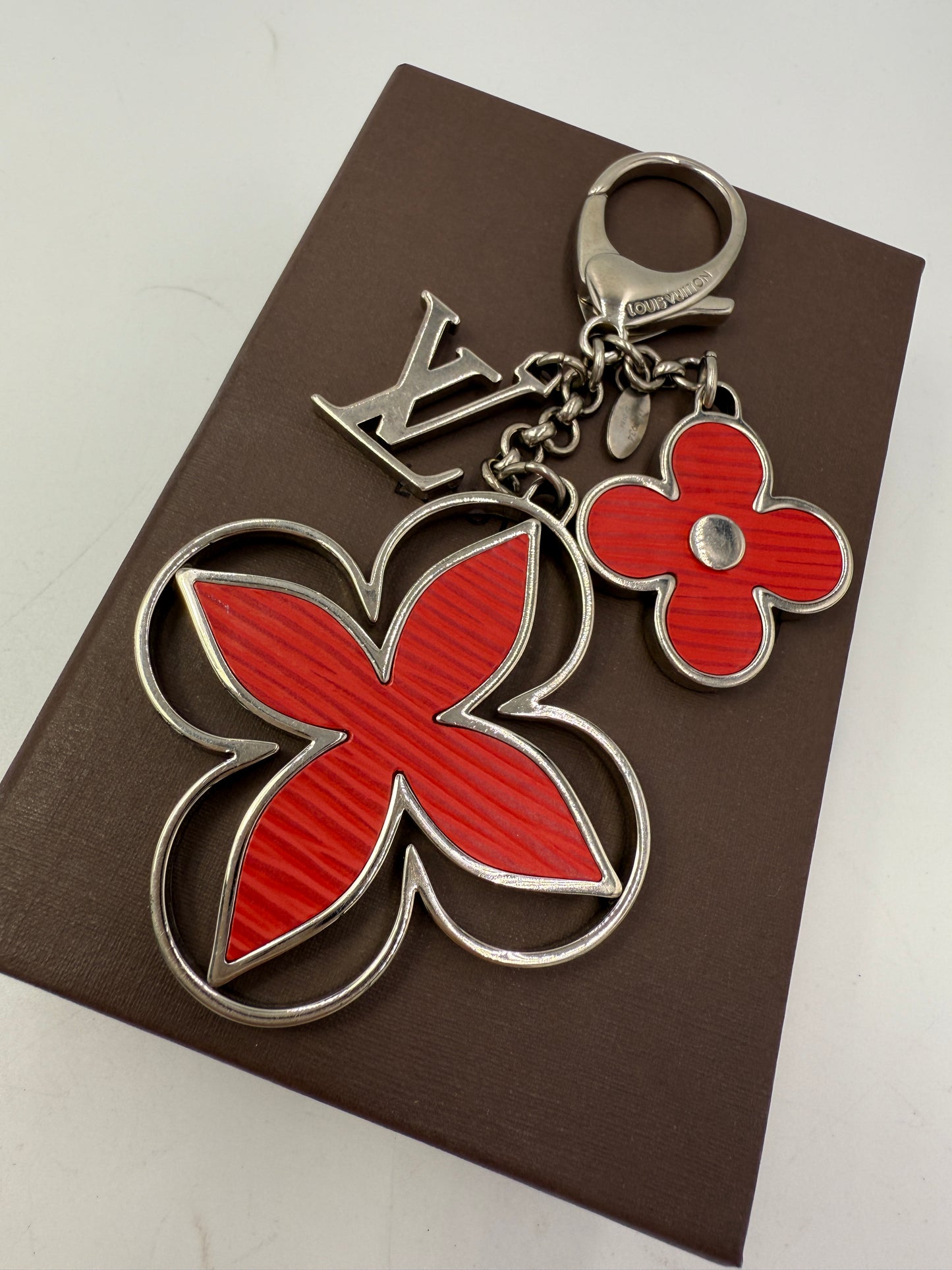 Louis Vuitton Red Epi Rimy Bag Charm DP0184