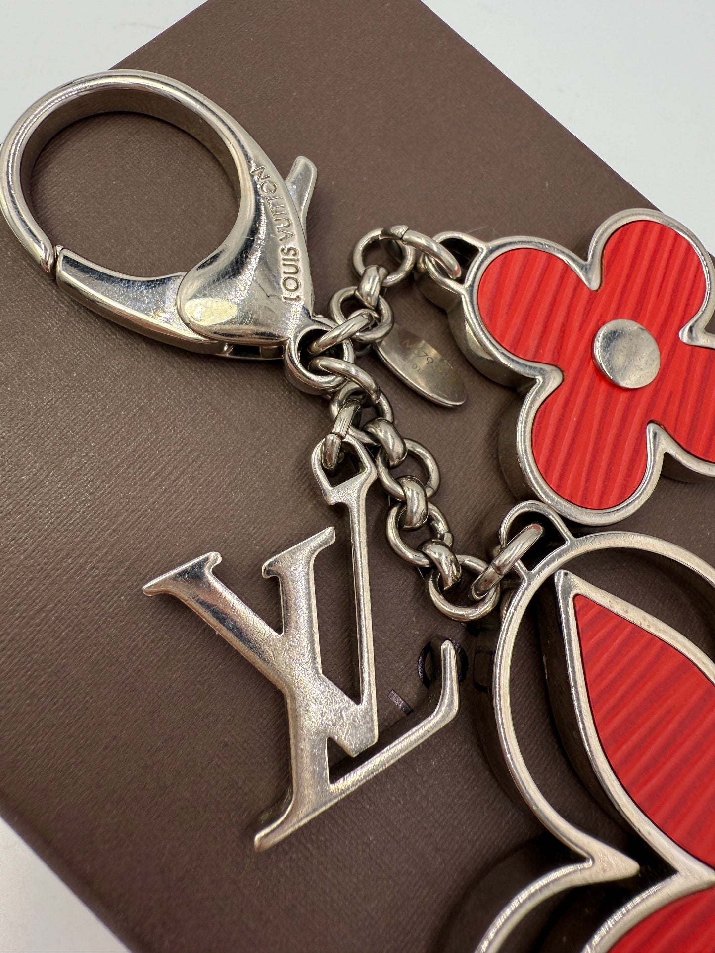 Louis Vuitton Red Epi Rimy Bag Charm DP0184