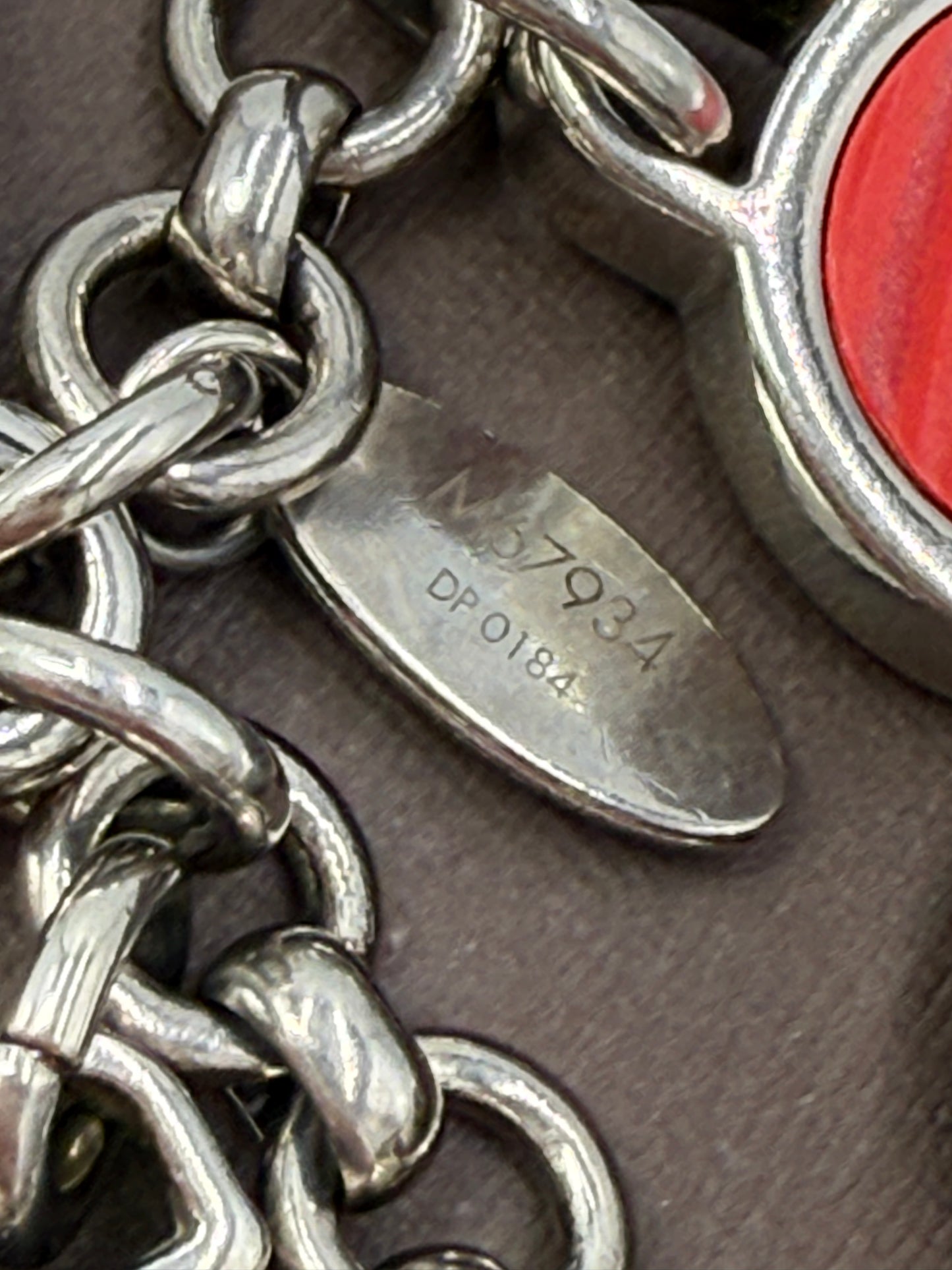 Louis Vuitton Red Epi Rimy Bag Charm DP0184