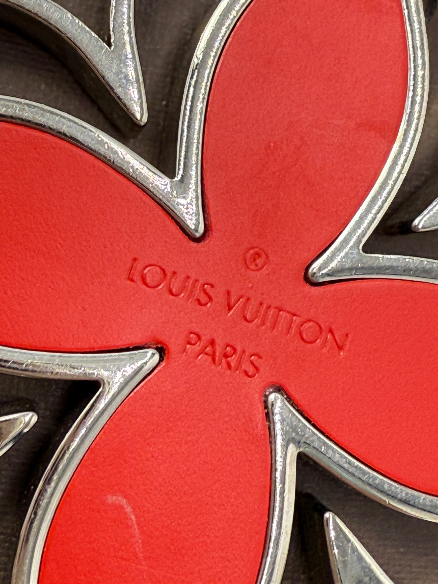 Louis Vuitton Red Epi Rimy Bag Charm DP0184