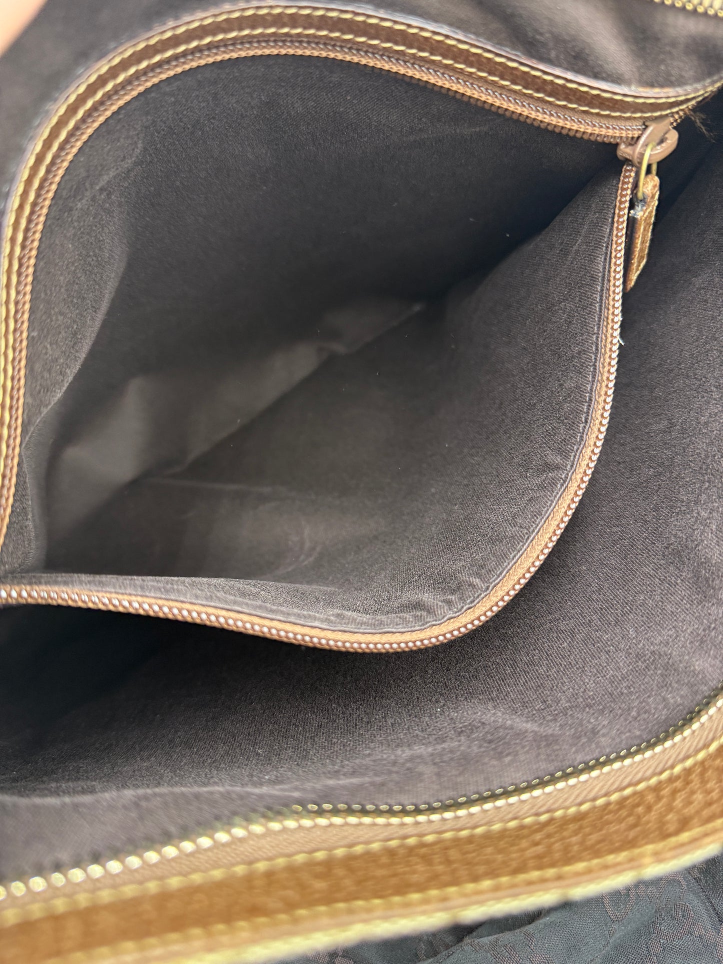 Gucci Guccissima Beige Canvas Crossbody Bag