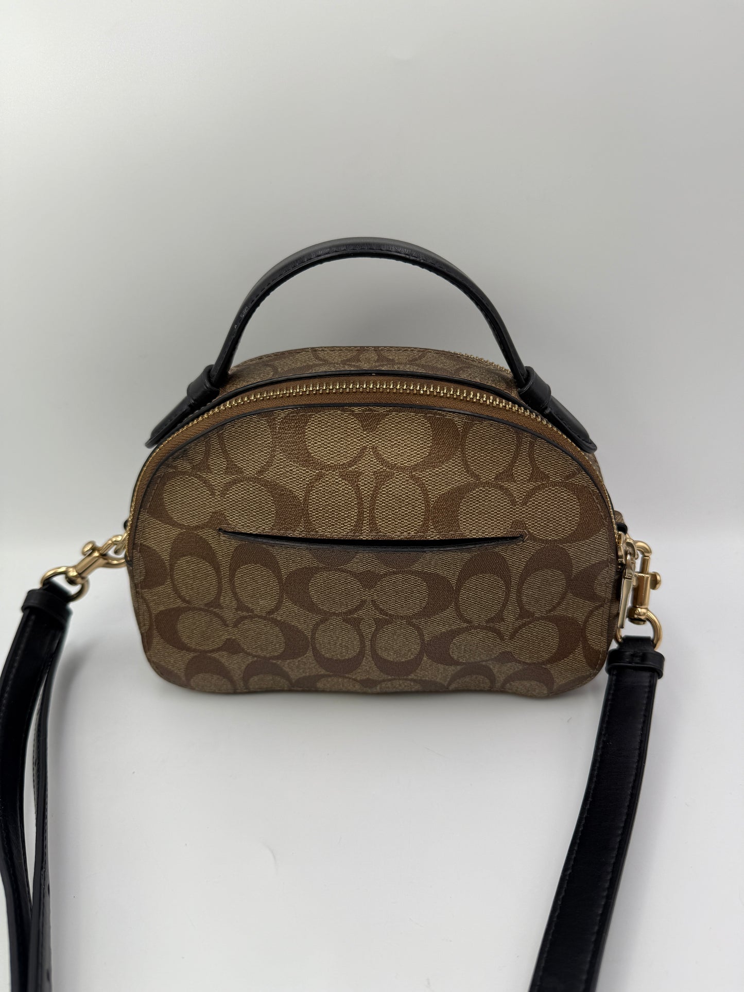 Coach Serena Beige Brown Crossbody with Wallet