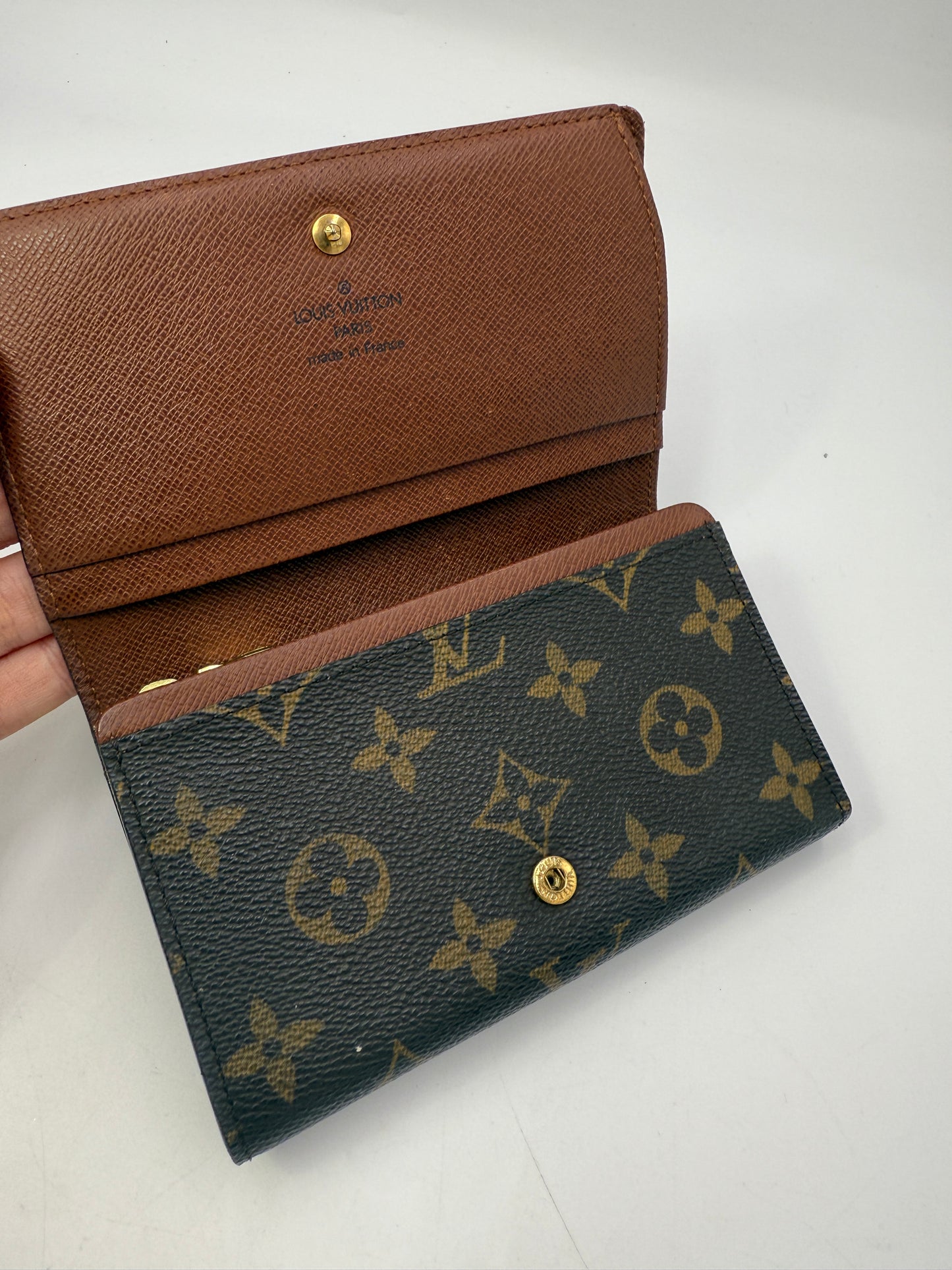 Louis Vuitton Monogram Porte Monnaie Tresor Wallet SP0063