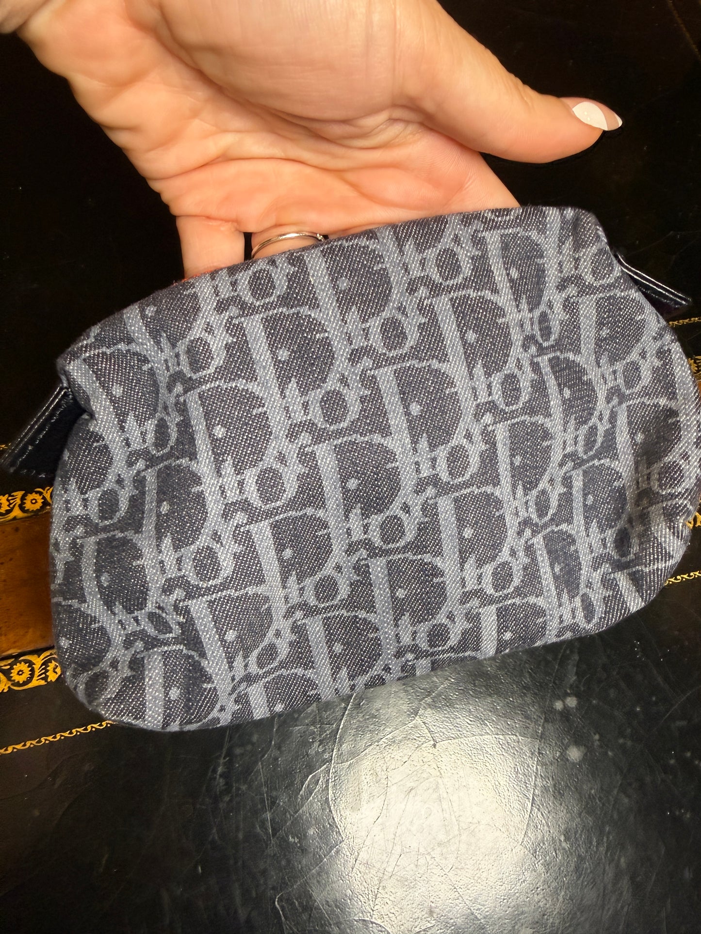 Christian Dior Denim Toiletry Pouch Limited Edition
