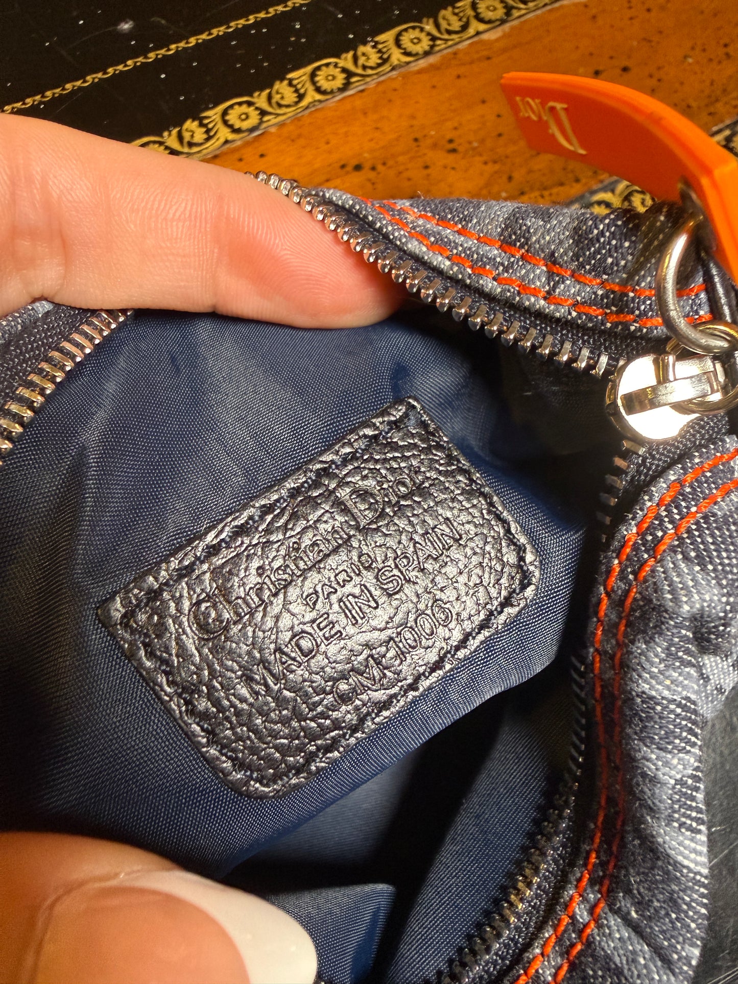 Christian Dior Denim Toiletry Pouch Limited Edition