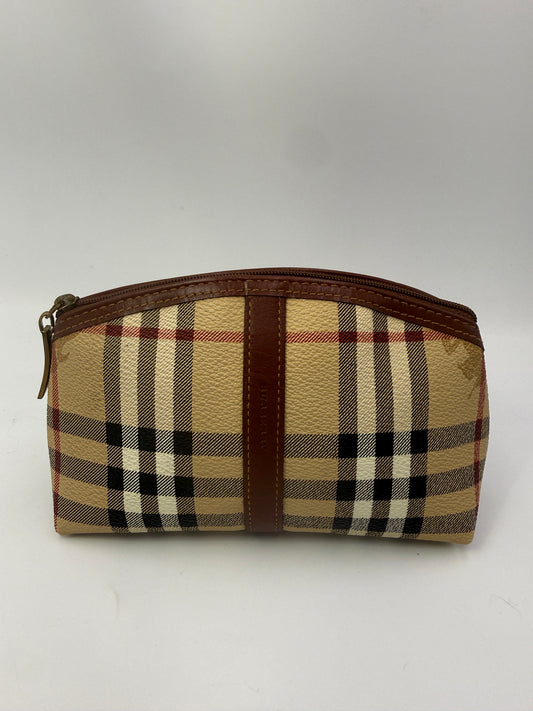 Burberry Coated Canvas Novacheck Cosmetics Pouch