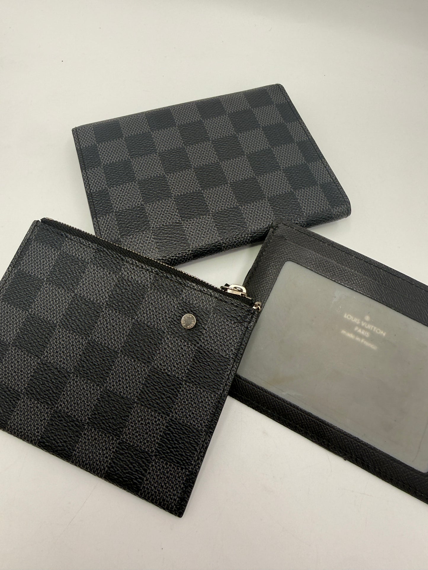 Louis Vuitton Damier Graphite Modulable 3 Piece Wallet MI3059