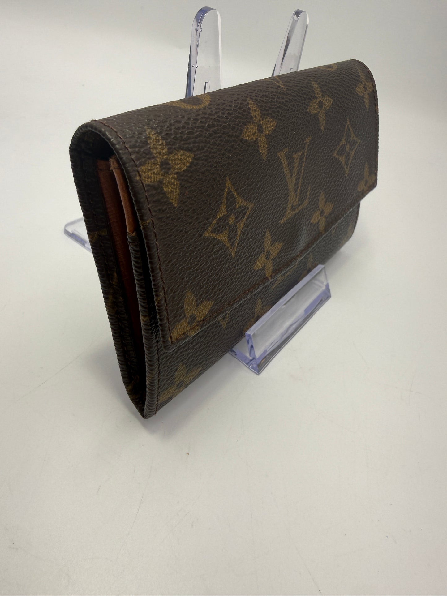 Louis Vuitton Monogram Coated Canvas Mini Sarah Wallet 864AN
