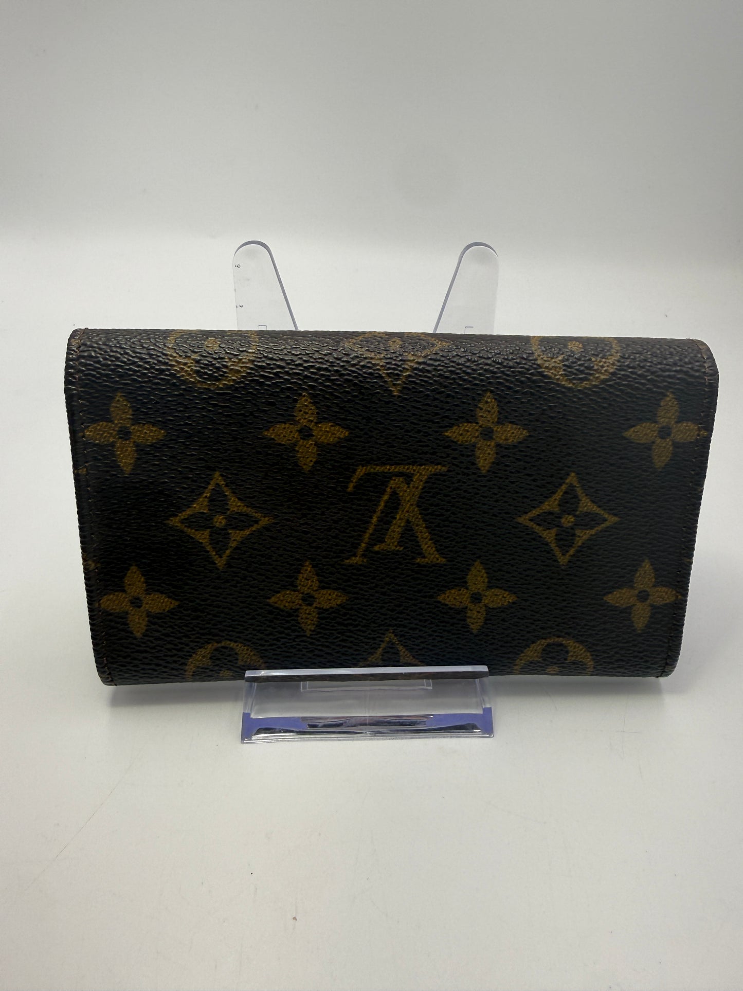 Louis Vuitton Monogram Coated Canvas Mini Sarah Wallet 864AN
