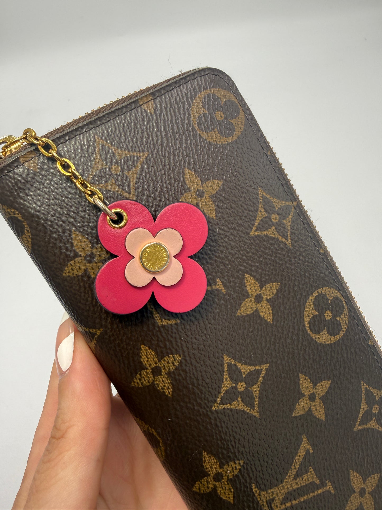 Louis Vuitton Monogram Pink Blooming Flower Clemence GI0169