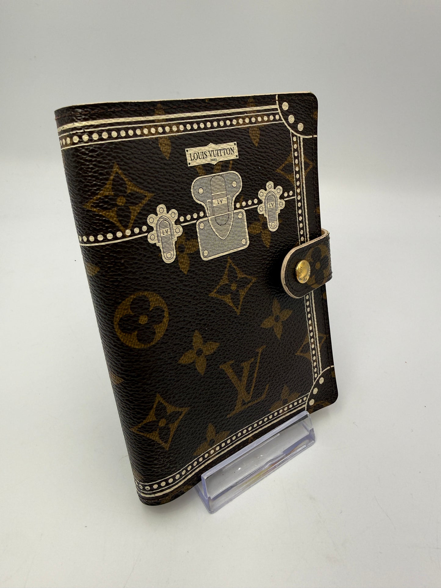 Louis Vuitton Monogram Coated Canvas Trunk Agenda PM SP2058